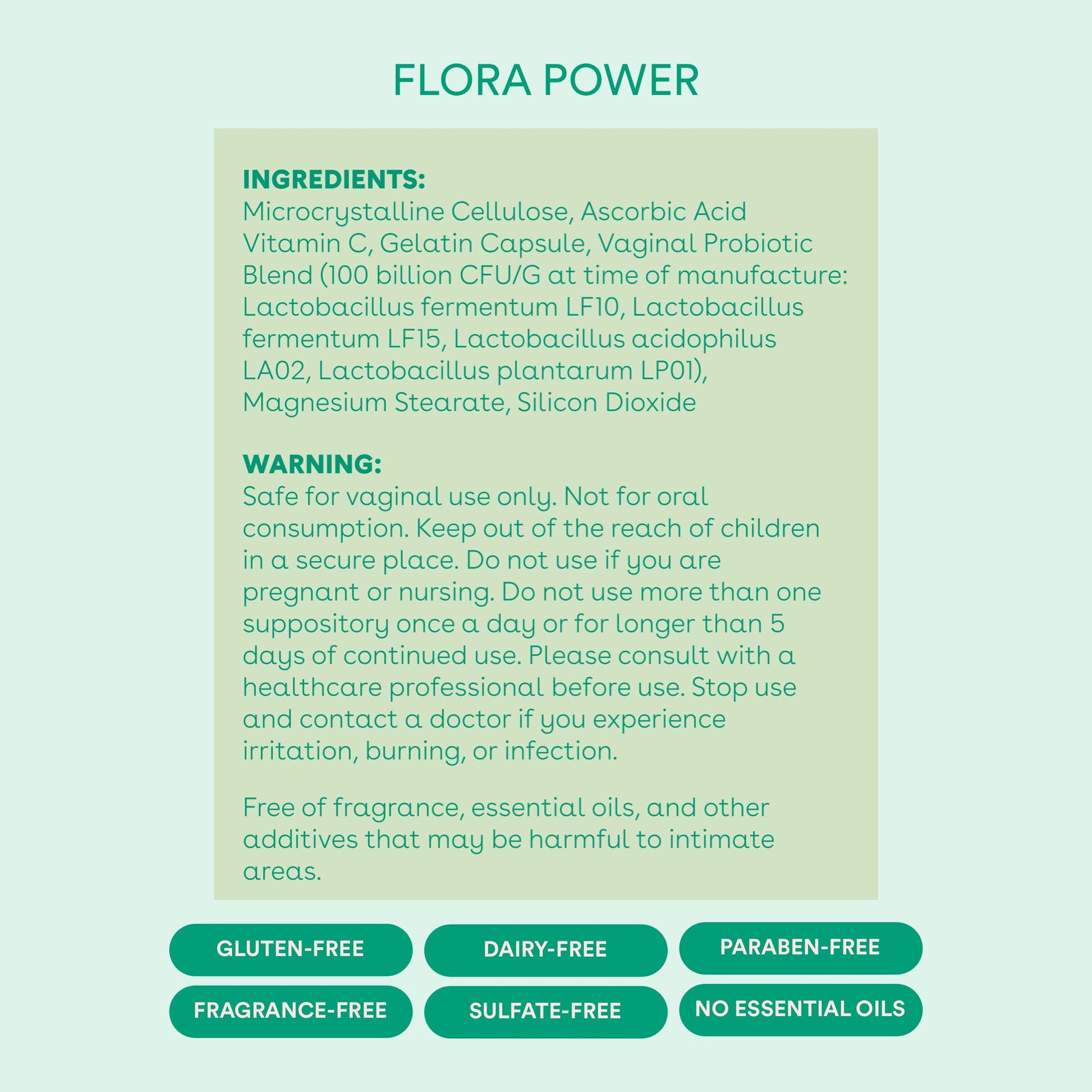 Love Wellness Flora Power & Good Girl Probiotics | Vaginal Suppositories & Prebiotics for Women Love WellnessAu supplements