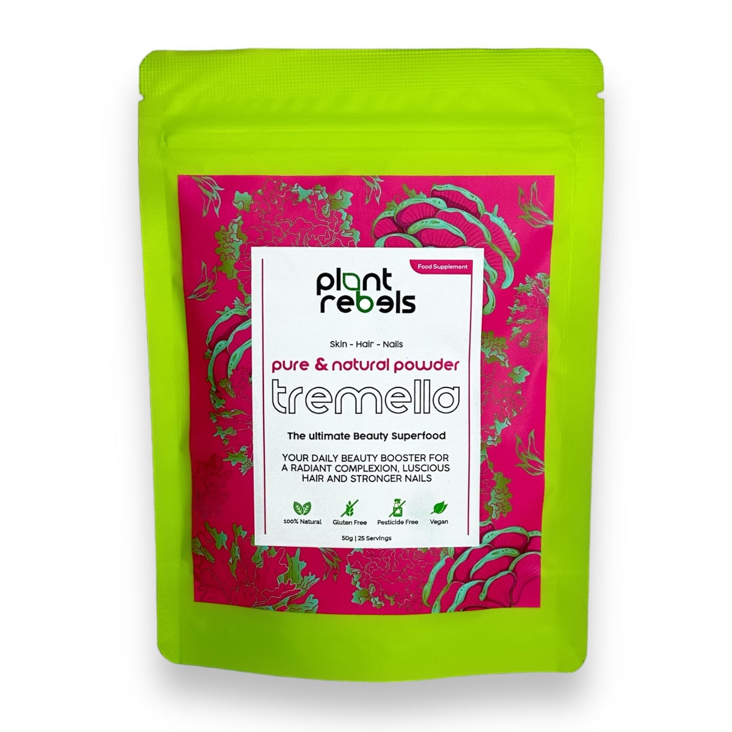 Plant Rebels Pure Tremella Mushroom Extract Powder | Vegan Collagen | Anti Aging Plant RebelsUS supplements