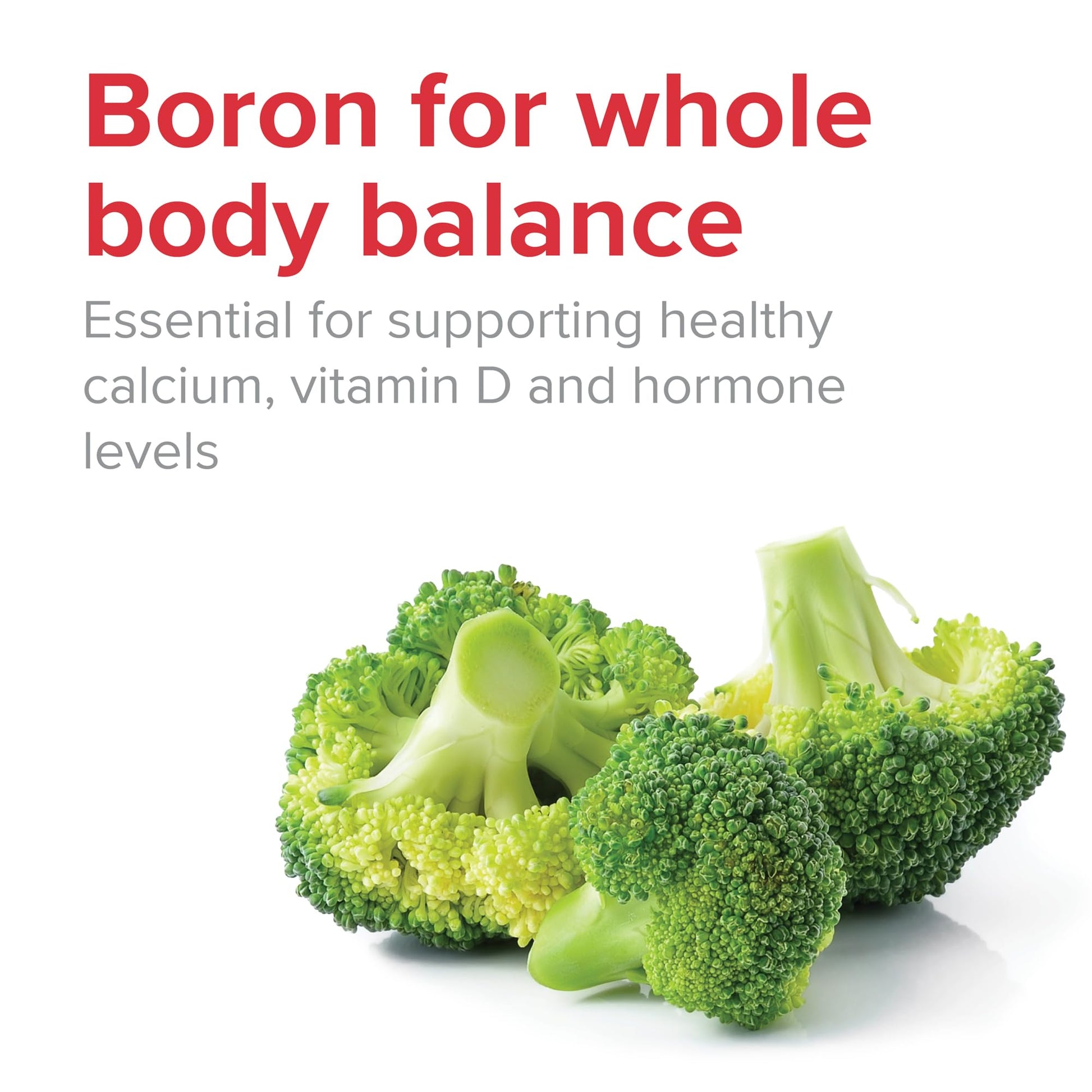 Vibrant Health - Super Natural Boron, Support for Healthy Joints, Hormone Levels, and Connective Tissue with Calcium Fructoborate and Broccoli Powder, Gluten Free, Vegetarian, Non-GMO, 60 Count Vibrant HealthAu supplements