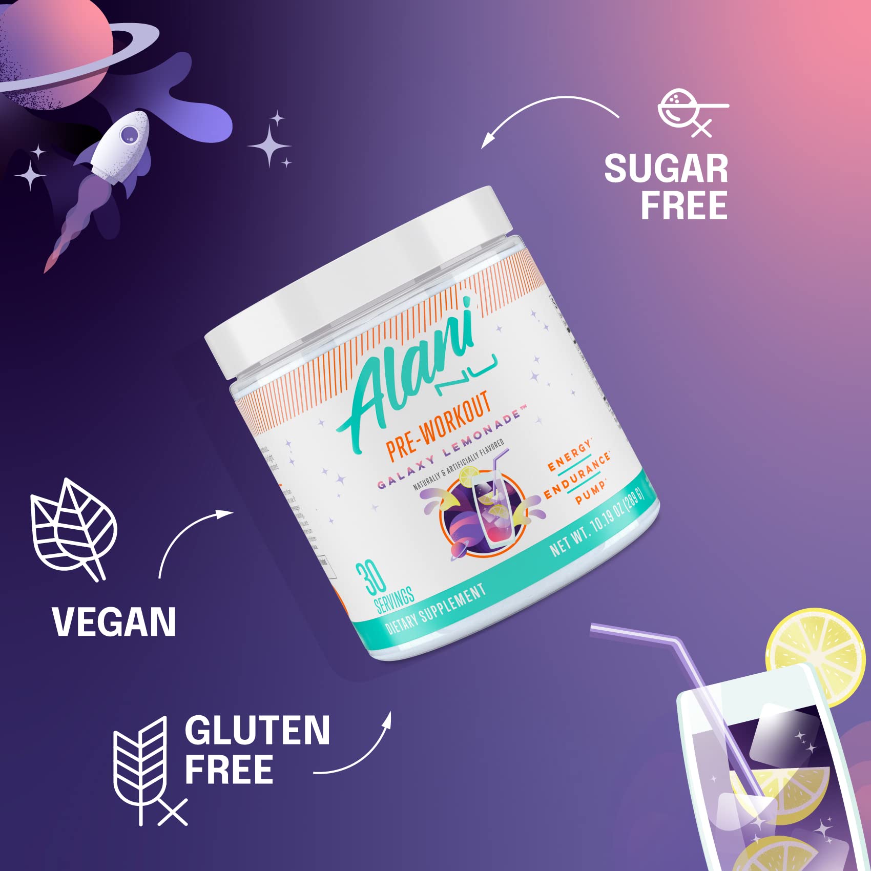 Alani Nu Pre Workout Powder | Amino Energy Boost | Endurance Supple Alani NuUS supplements