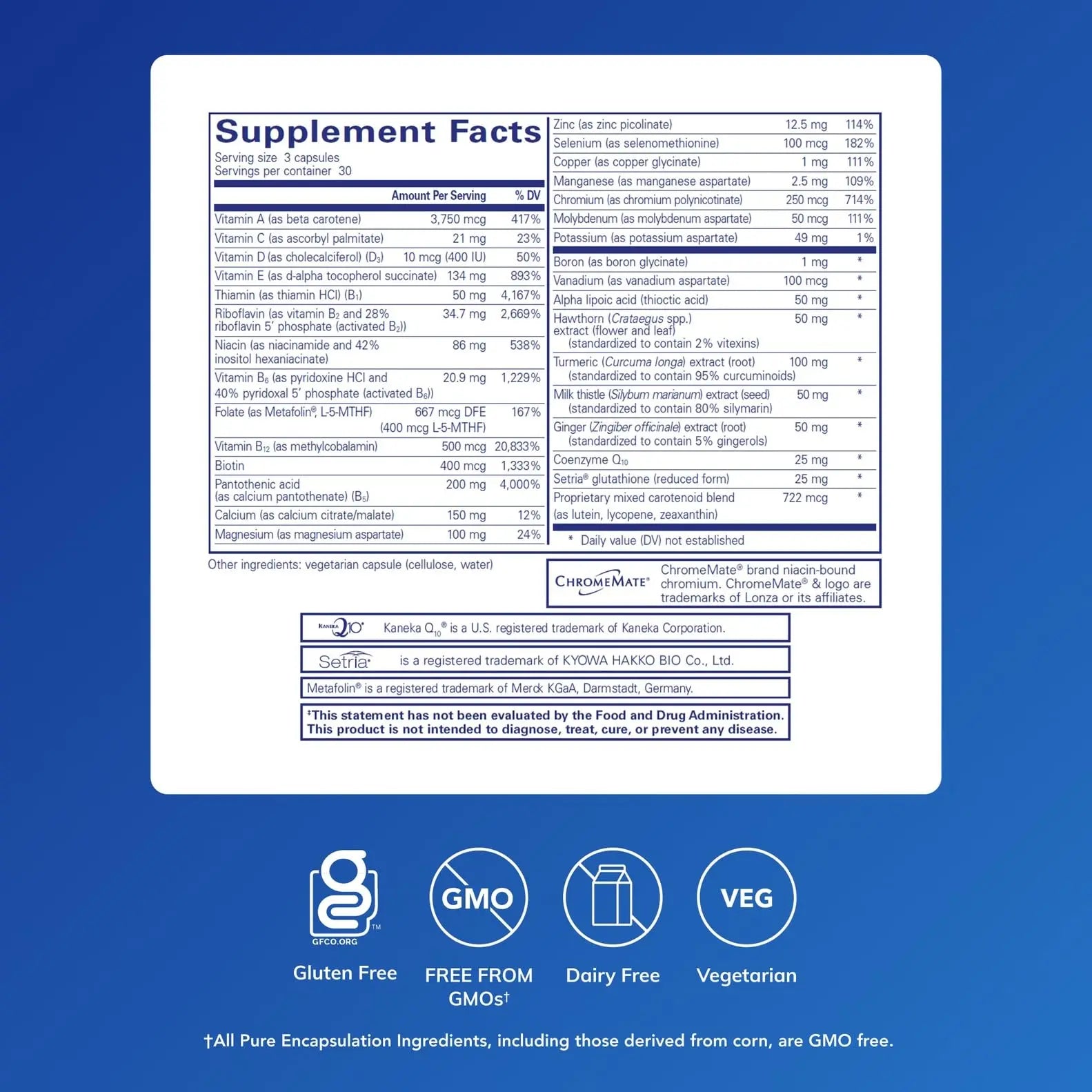 Pure Encapsulations UltraNutrient - Minerals & Multivitamins - Supports Liver & Heart Health* - Supplement for Antioxidants - with Vitamin C, CoQ10 - Non-GMO * Gluten-Free - 90 Capsules Pure Encapsulationsnz supplements