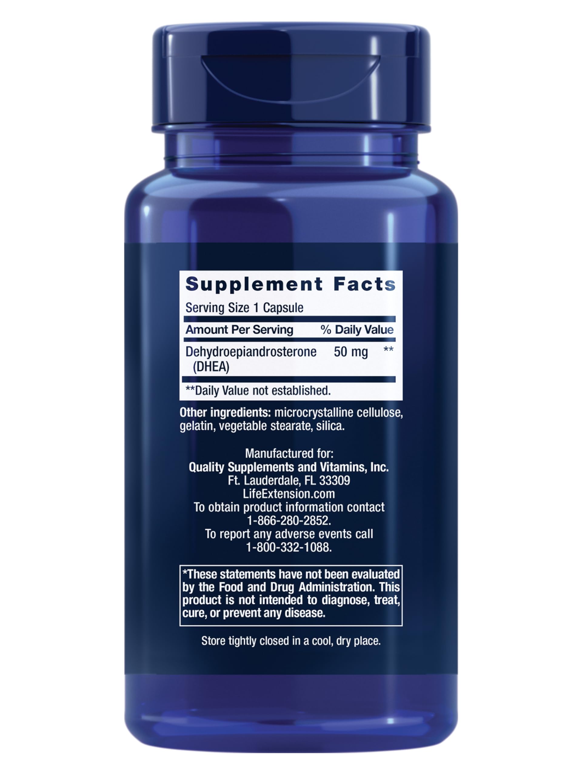 Life Extension DHEA 50 mg – Hormone Balance Supplement, Memory, Muscle Mass and Bone Density Support, Healthy Sex Drive, Gluten-Free, Non-GMO, 60 Capsules Life ExtensionAu supplements