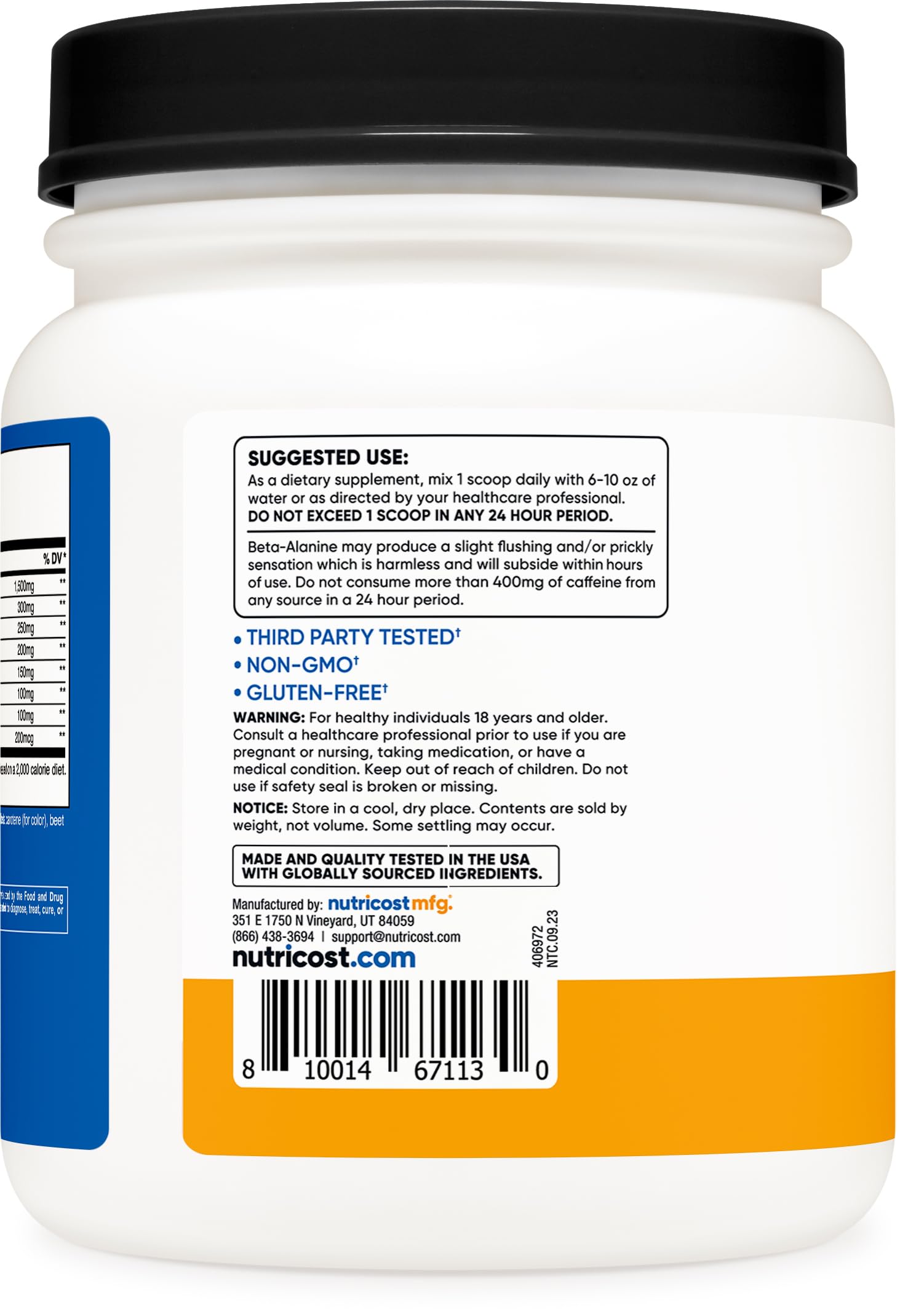 Nutricost Pre-X Xtreme PreWorkout Powder Complex, Peach Mango, 60 Servings, Vegetarian NutricostAu supplements