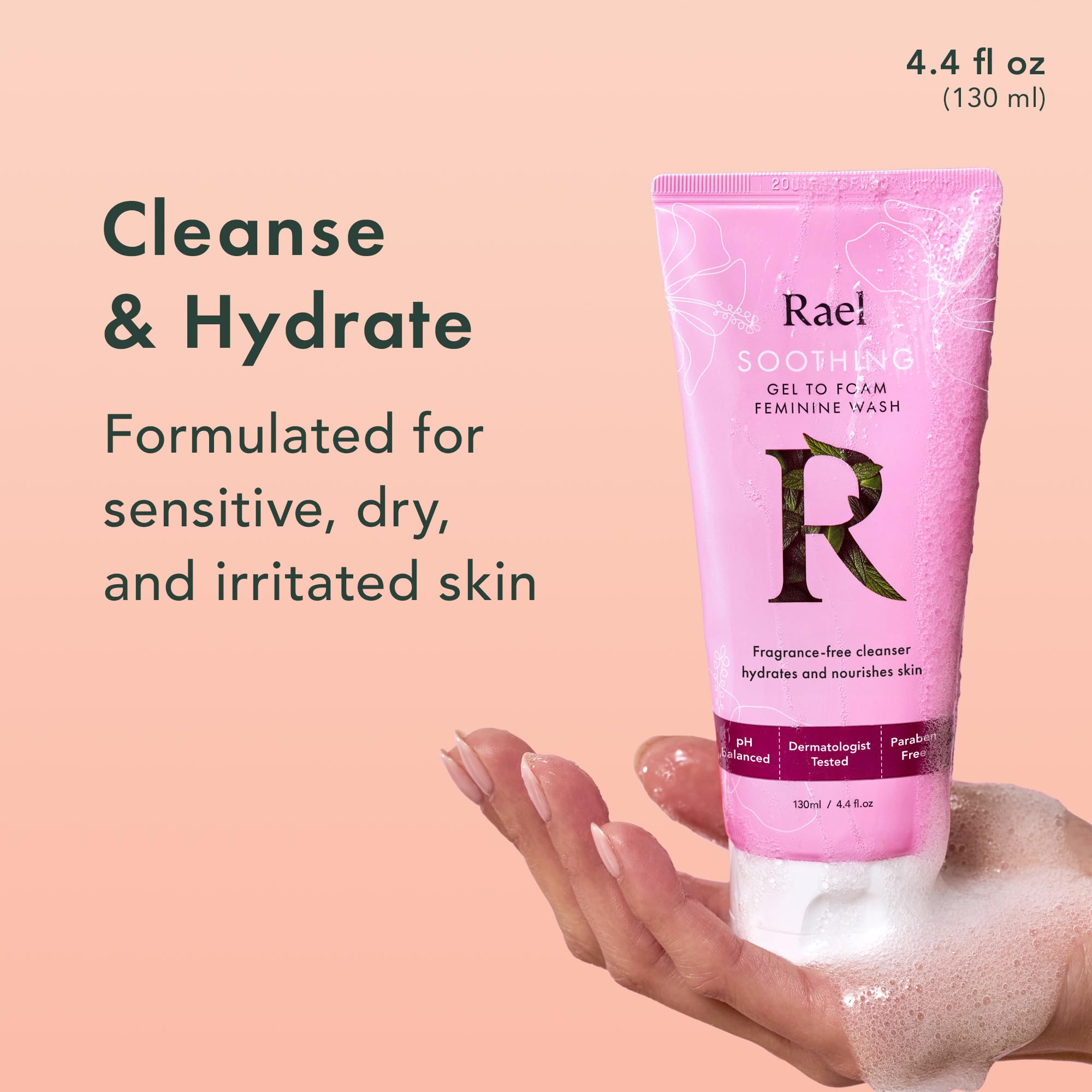 Rael Feminine Wash, Soothing Gel to Foam Wash - pH Balance Feminine Wash for Women, Intimate Wash RaelAu supplements