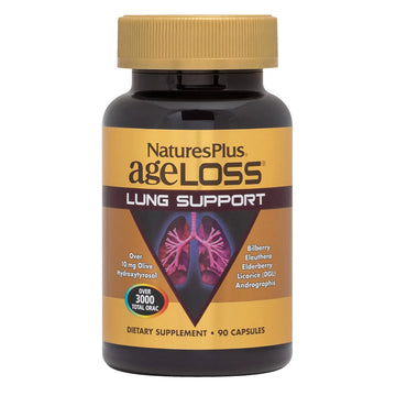 NaturesPlus AgeLoss Lung Support - 90 Capsules - Vegetarian, Gluten Free - 30 Servings NaturesPlusAu supplements