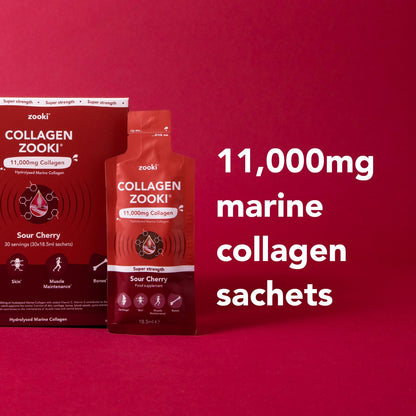 Zooki 11,000mg Super Strength Marine Collagen Liquid Sachets | Hydrolysed Marine Collagen Peptides ZookiUS supplements