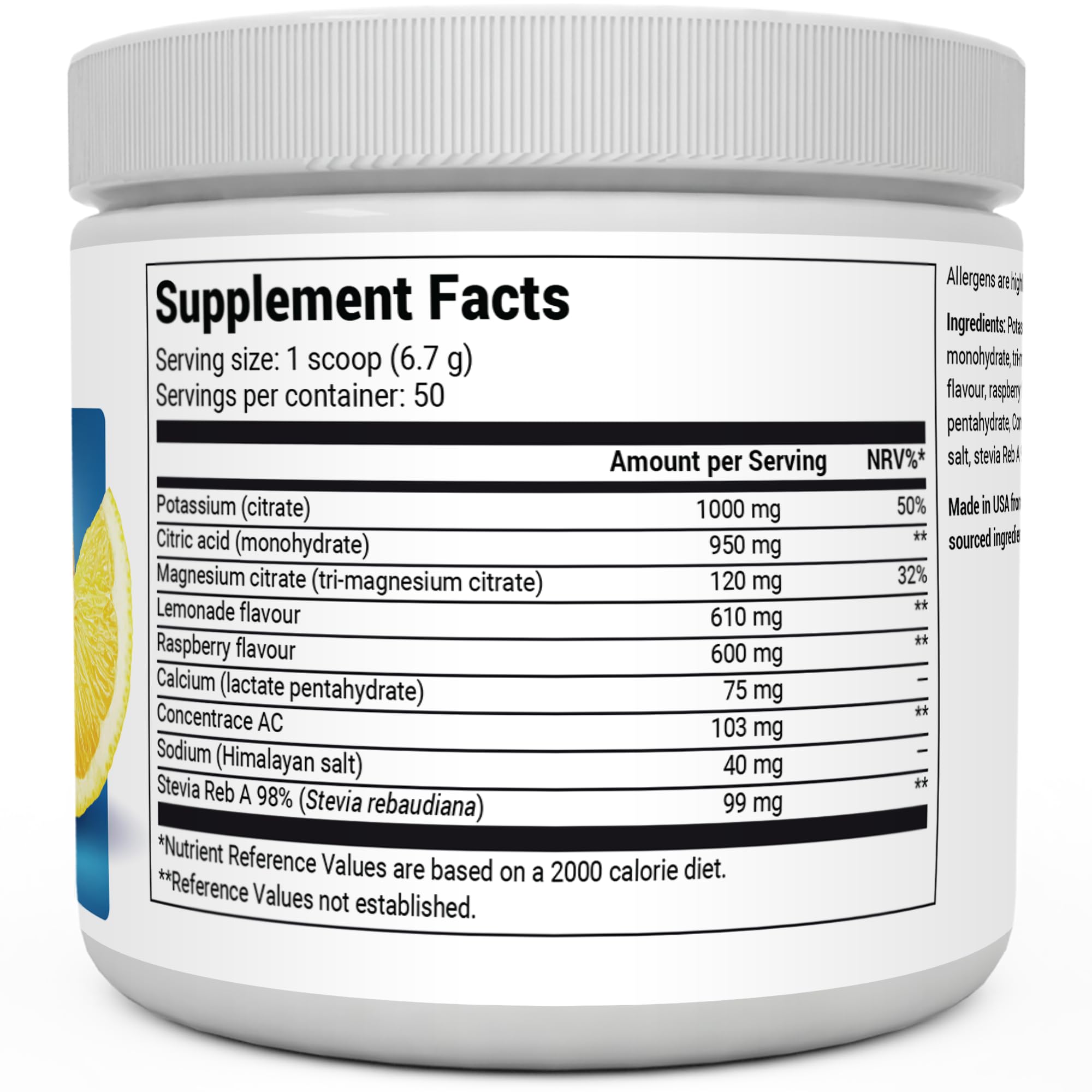 Dr. Berg Electrolyte Powder - Electrolyte Drink Supplements with 1000mg Potassium Dr. Berg NutritionalsUS supplements