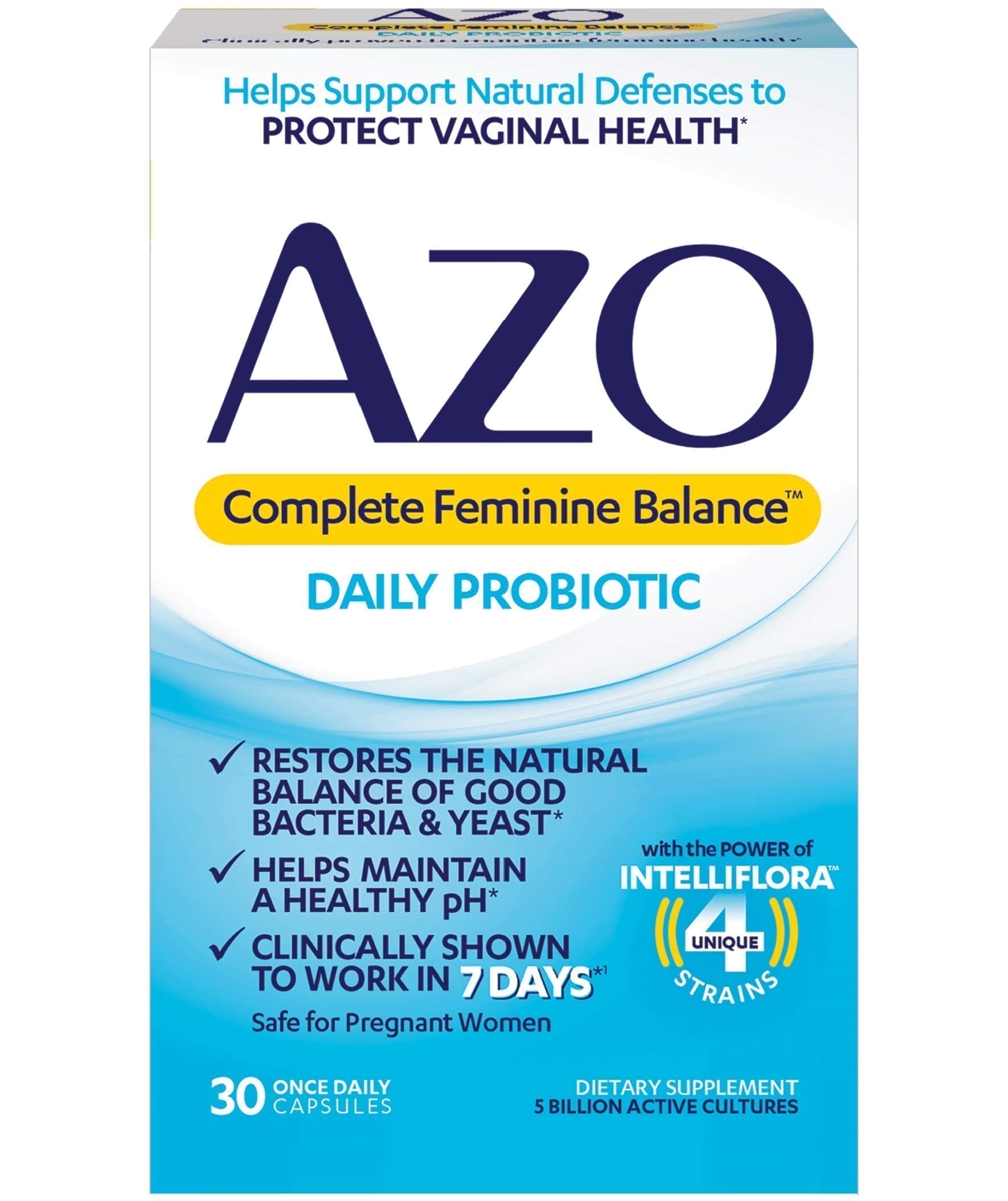 AZO Complete Feminine Balance Daily Probiotics for Women, Clinically Proven & D Mannose Urinary AZOAu supplements