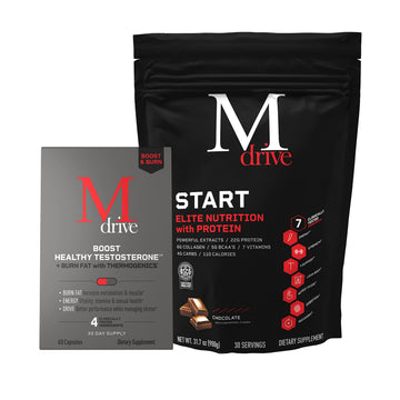 Mdrive Boost & Burn for Men Start Everyday Nutrition & Protein Powder - Natural Energy MdriveAu supplements