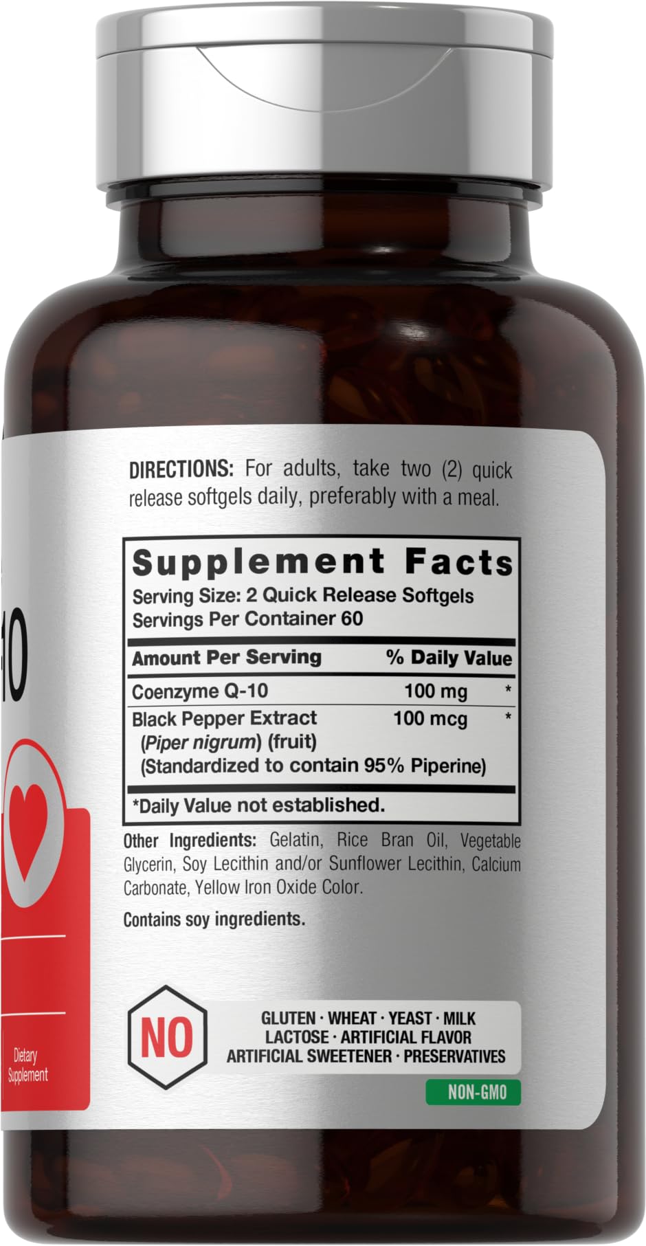 Horbäach CoQ10 100mg Softgels | 120 Count | Non-GMO and Gluten Free Supplement HorbäachUS supplements