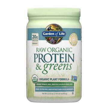 Garden of Life Raw Organic Protein & Greens Lightly Sweet, Vegan Protein Powder Garden of LifeUS supplements