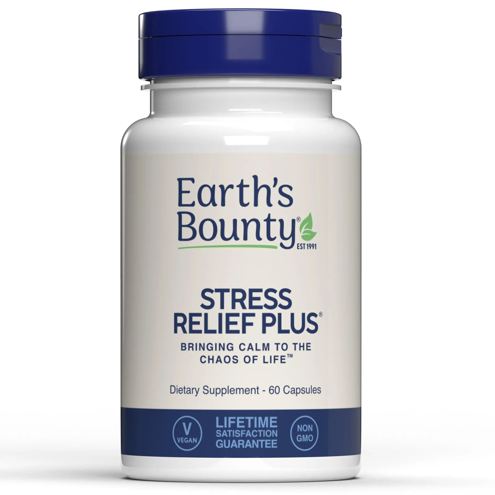 Earth's Bounty - Stress Relief Plus - 60 Vegetarian Capsules - All Natural Formula - Stress Support & Mood Enhancing Supplement Earth's BountyAu supplements