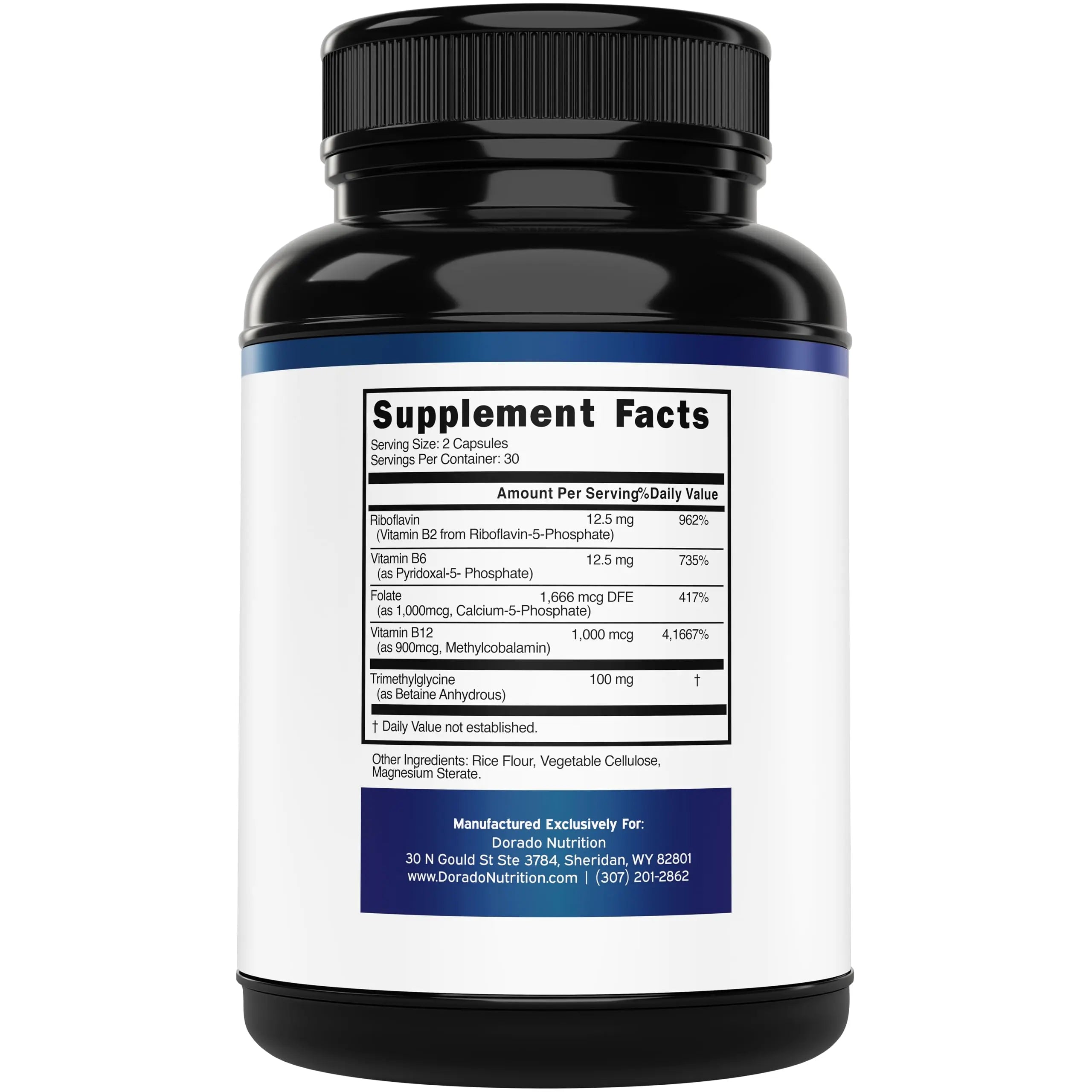 Methylated Multivitamin (Methylated and Activated Vitamins Only - Methylated B Complex with Trimethylglycine (TMG) and Methylfolate) DORADO NUTRITIONAu supplements