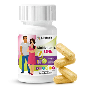 BariatricPal Multivitamin ONE 1 per Day! Bariatric Multivitamin Capsule with 18 mg of Iron | Easy to Swallow Capsule | BariatricPalAu supplements