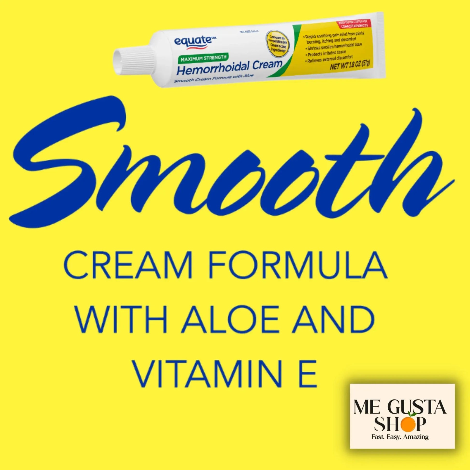 Equate Hemorrhoidal Cream,1.8 Oz (Pack of 02) Total 2 + me Gusta Sticker ME GUSTA SHOPAu supplements