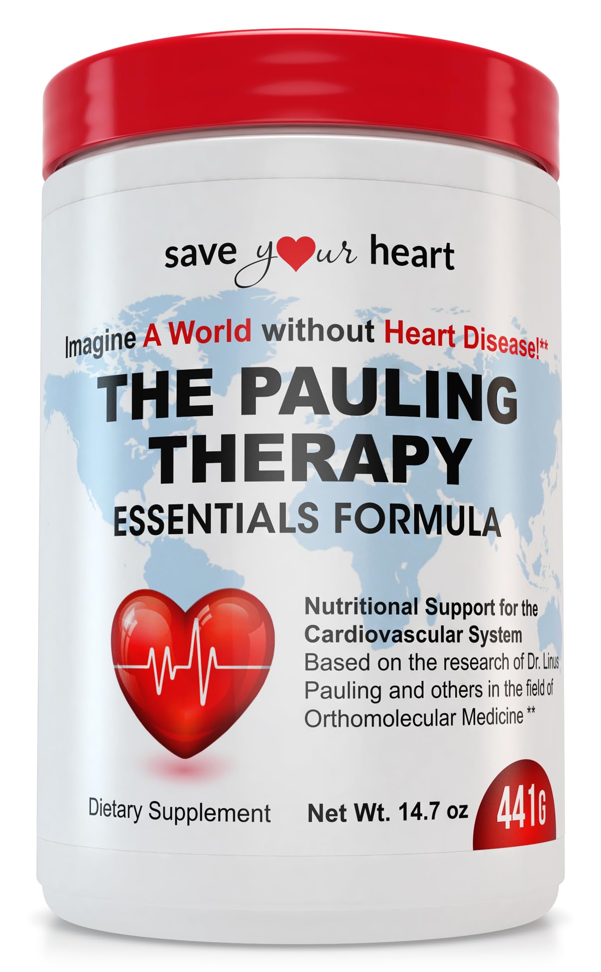 SAVE YOUR HEART Cardio Heart Health Powder Supplement - The Pauling Therapy Essentials Formula (PTEF) Healthy Vitamin C, B-12, L-Lysine, L-Arginine, Magnesium, Zinc + Vitamins, Minerals & Antioxidants SAVE YOUR HEARTAu supplements