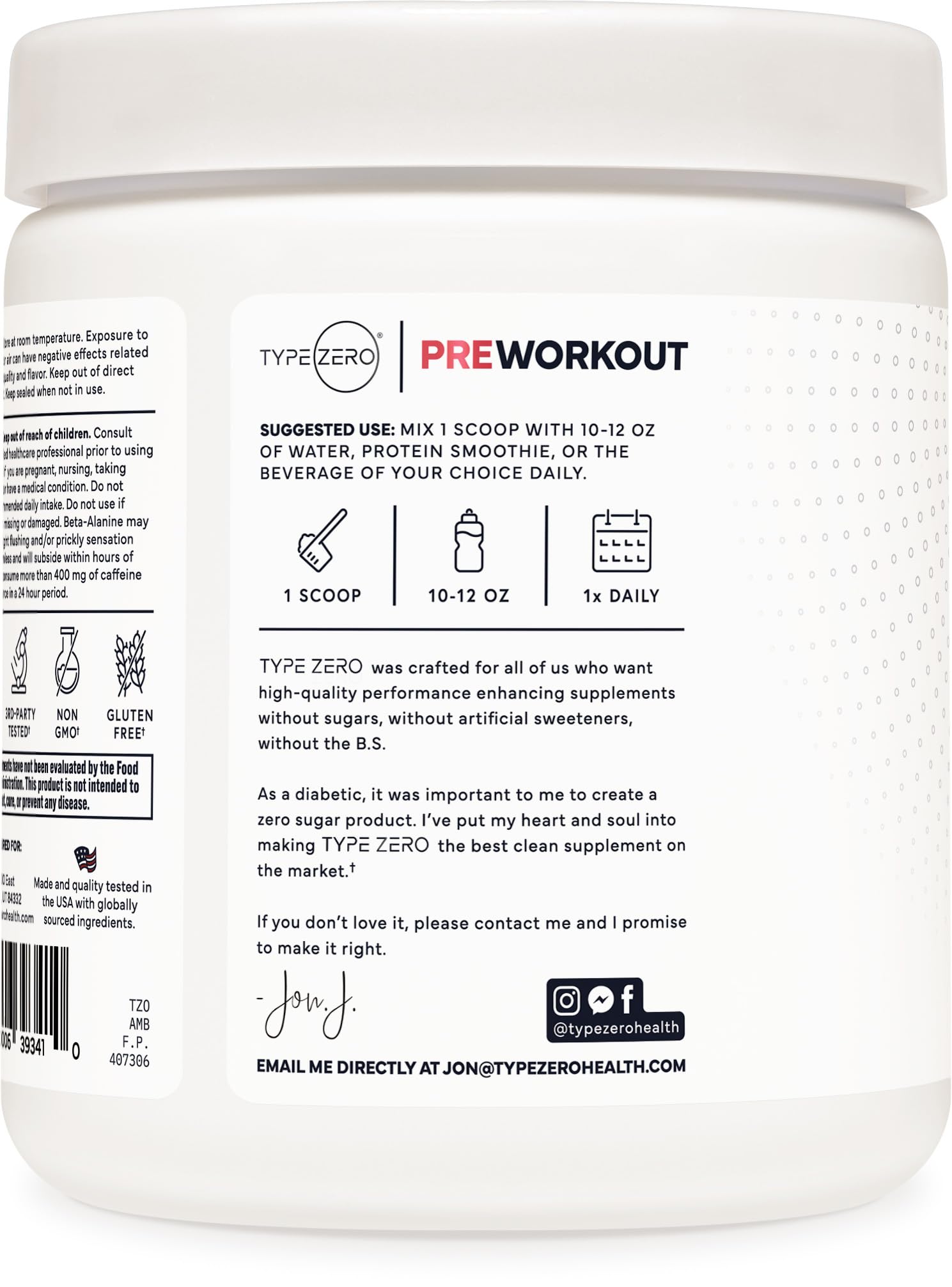 Type Zero AminoBurn (Watermelon Flavored) - Vegan Amino Acids BCAA Drink Sugar-Free Energy Drink Powder & Amino Acids Supplement - Natural Energy Type ZeroUS supplements