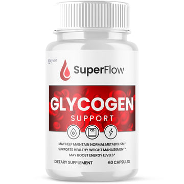 Super Flow Glycogen Support, Official SuperFlow Advanced Formula Glyco Optimizer Capsules, All Natural Super Flow Glycogen Pills, Daily Wellness Supplement to Support Healthy Balance (60 Capsules) SyvorAu supplements