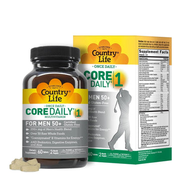 Country Life CORE Daily-1 Multivitamin for Men 50+ - Gluten-Free, Energy Support with Coenzymated B Vitamins Country LifeAu supplements