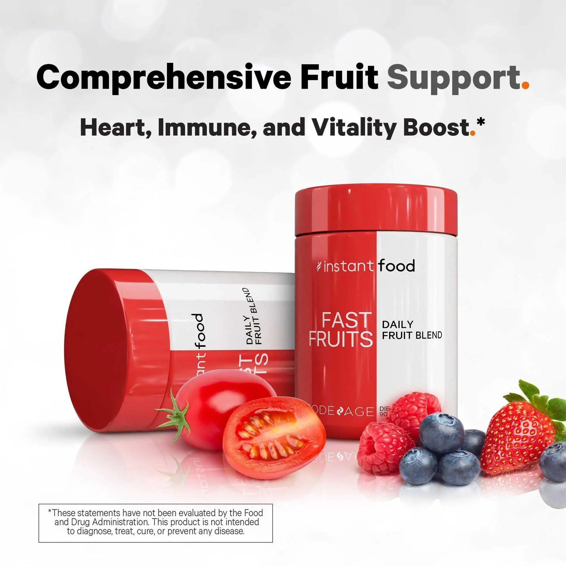 Codeage Instantfood Fast Fruits, Over 15 Fruits Powders Equivalent All-in-One, Vegan Daily Whole Food Vitamins - Berries, Antioxidant Polyphenols CodeageAu supplements