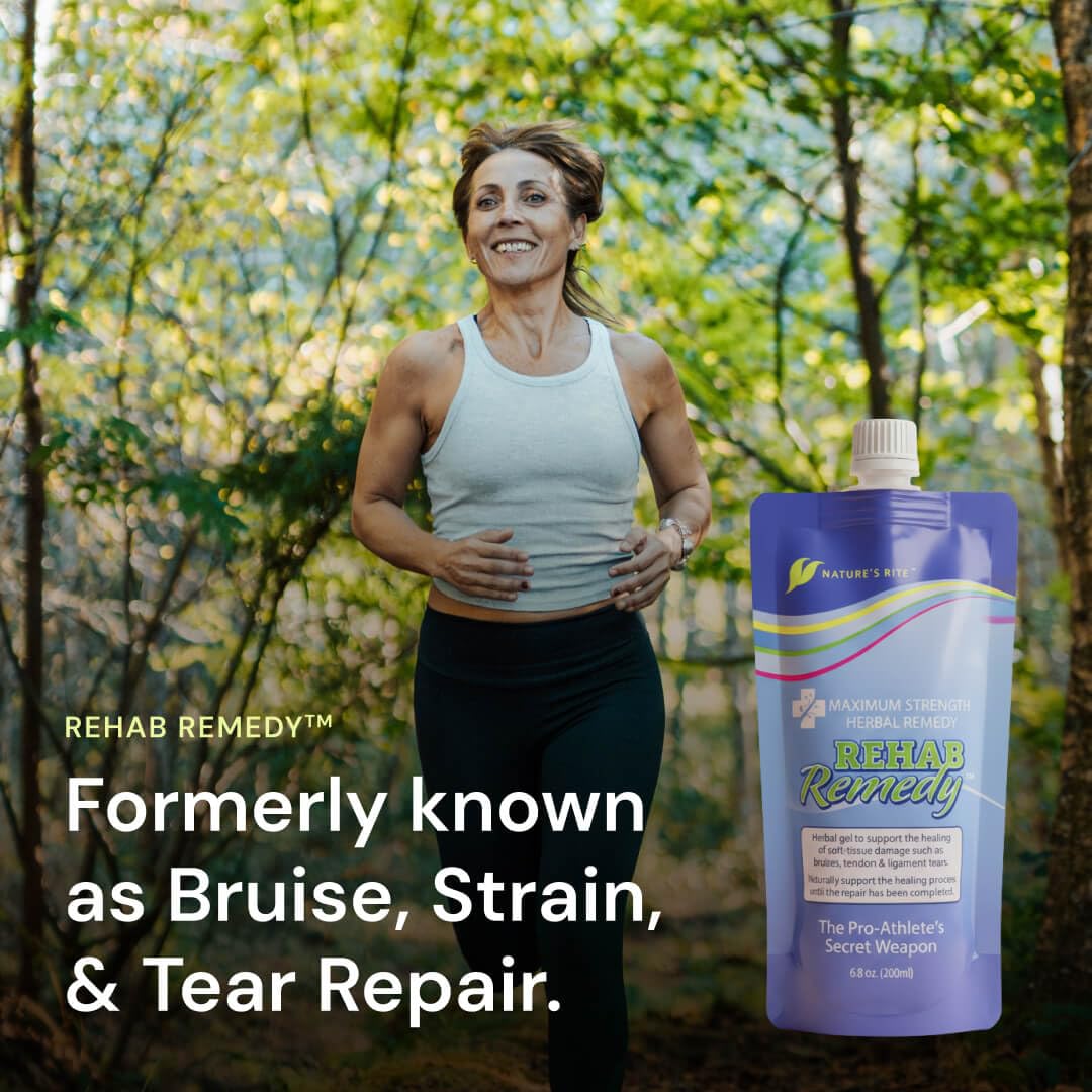 Nature's Rite Rehab Remedy Gel, 6.8 OZ (200ML), Soothing, Fast Acting, Non-Greasy Muscle Relief with Natural Ingredients Nature's RiteAu supplements