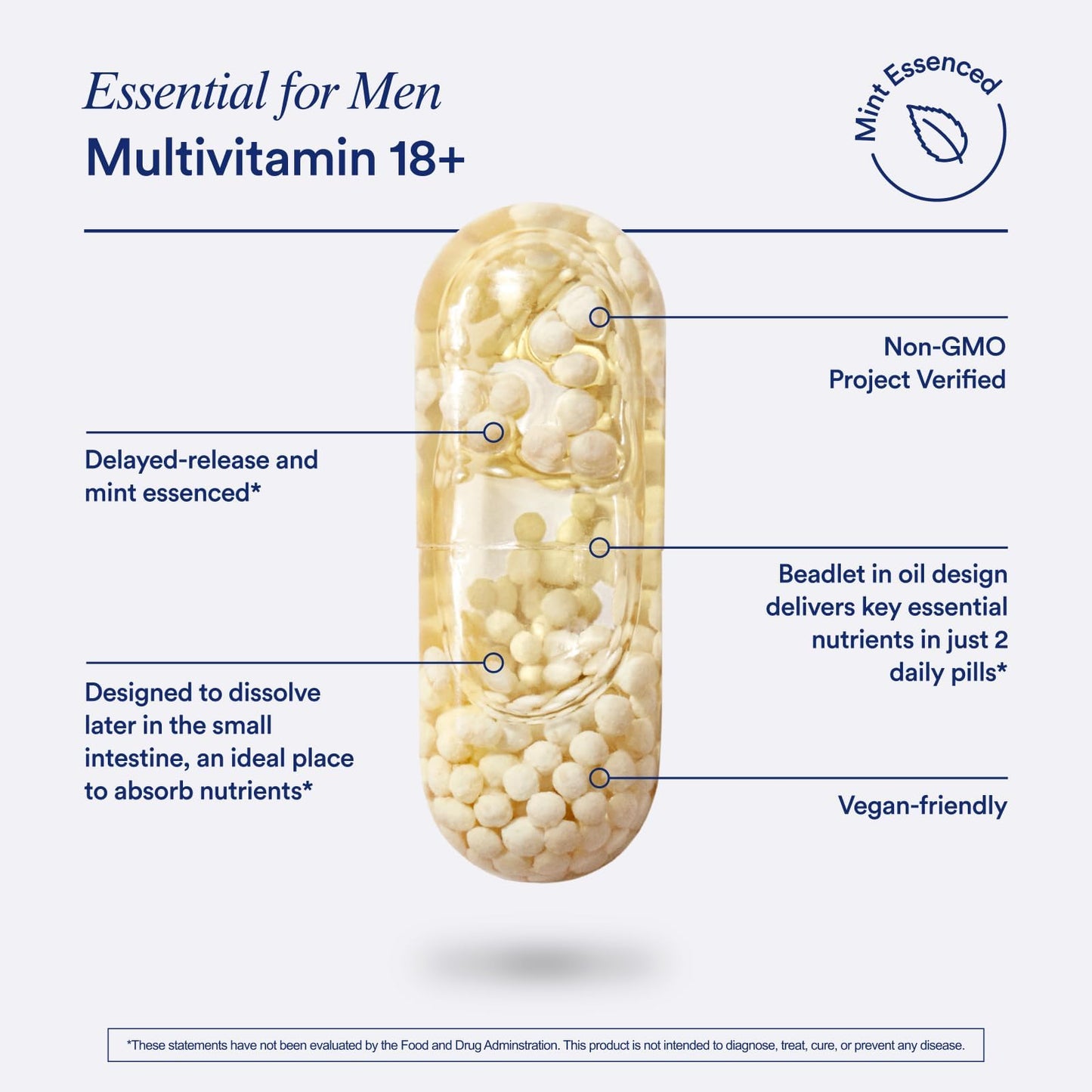 Ritual Multivitamin for Men 18+ with Zinc, Vitamin A and D3 for Immune Function Support*, Omega-3 DHA, B12, K2 RitualUS supplements