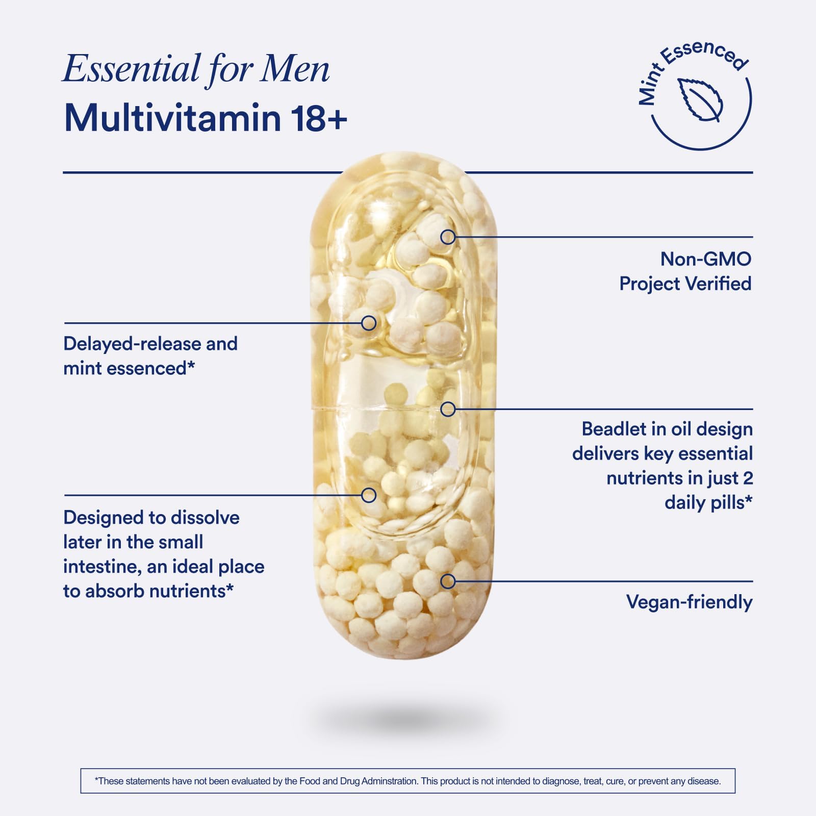 Ritual Multivitamin for Men 18+ with Zinc, Vitamin A and D3 for Immune Function Support*, Omega-3 DHA, B12, K2 RitualUS supplements