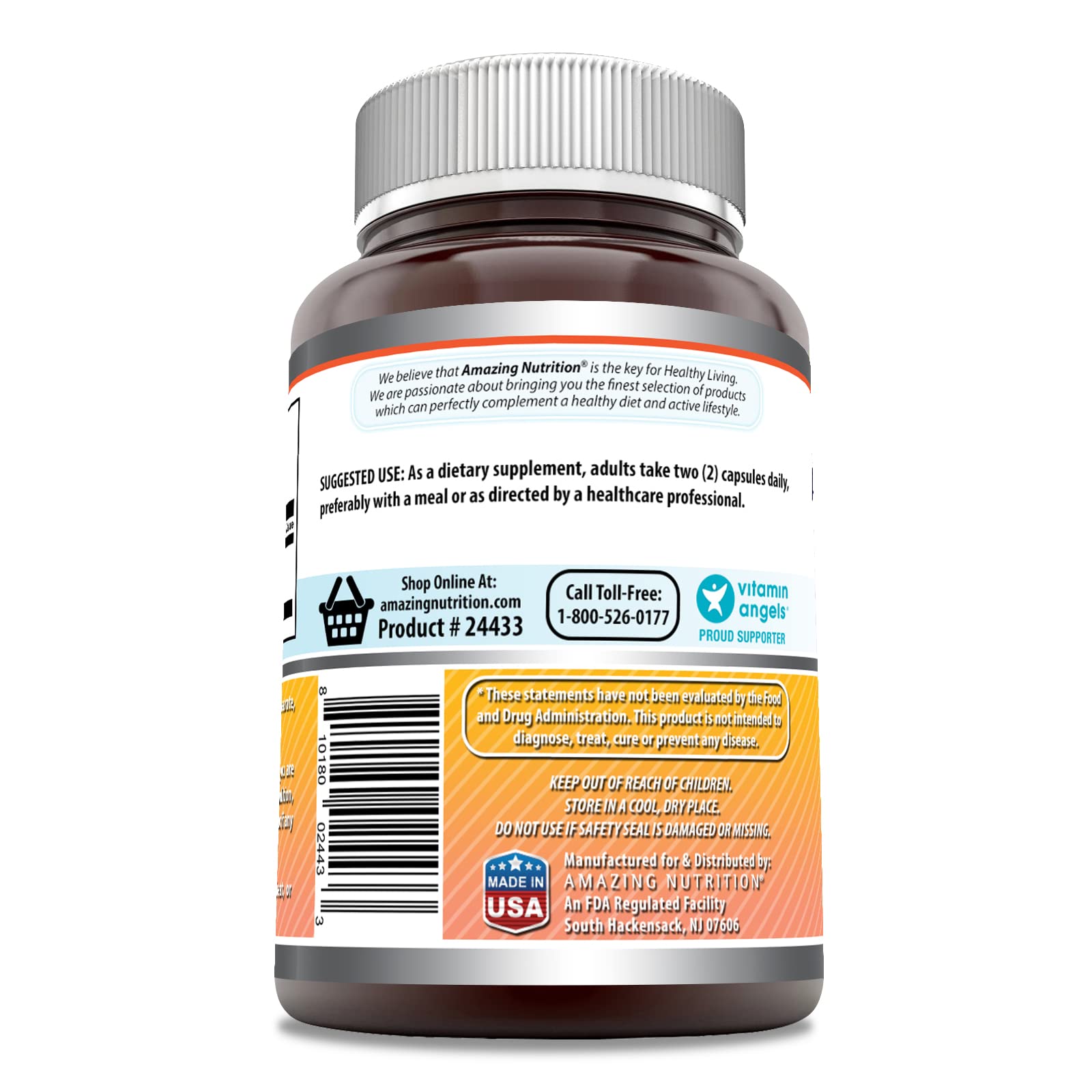 Amazing Formulas Berberine 1000mg Per Serving 120 Capsules Supplement | Non GMO Amazing NutritionUS supplements
