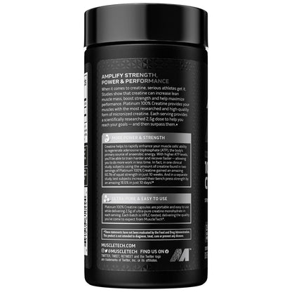 MuscleTech Platinum 100% Creatine Pills | Creatine Monohydrate Pill| | Muscle Recovery MuscleTechUS supplements
