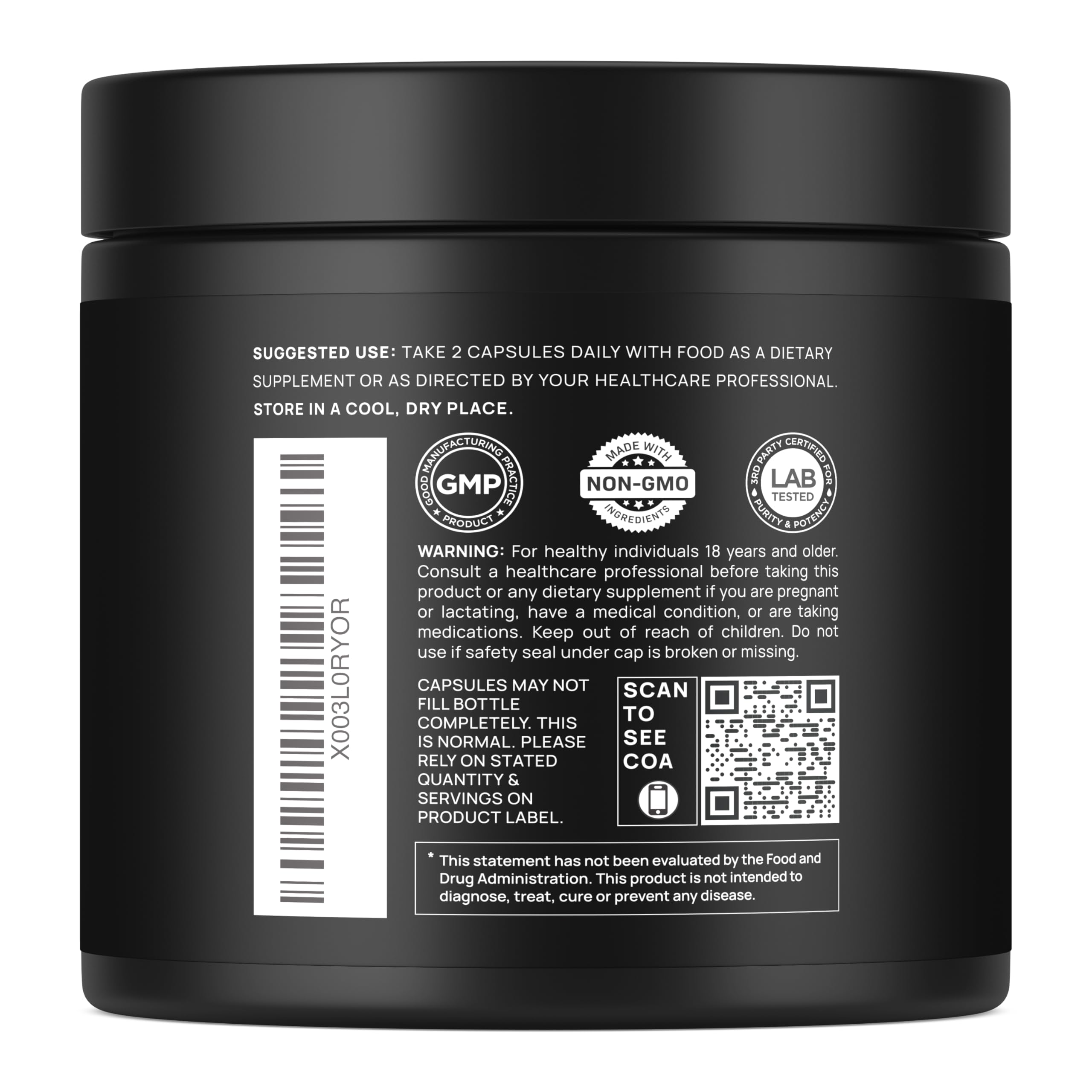 20,000mg 16x Strength Lions Mane Supplement Capsules Super Nootropic w. Ashwagandha & Rhodiola - Highest Potency Lion's Mane Mushroom Extract 50% Polysaccharides Brain Supplements for Memory and Focus TERRA ELMNTAu supplements
