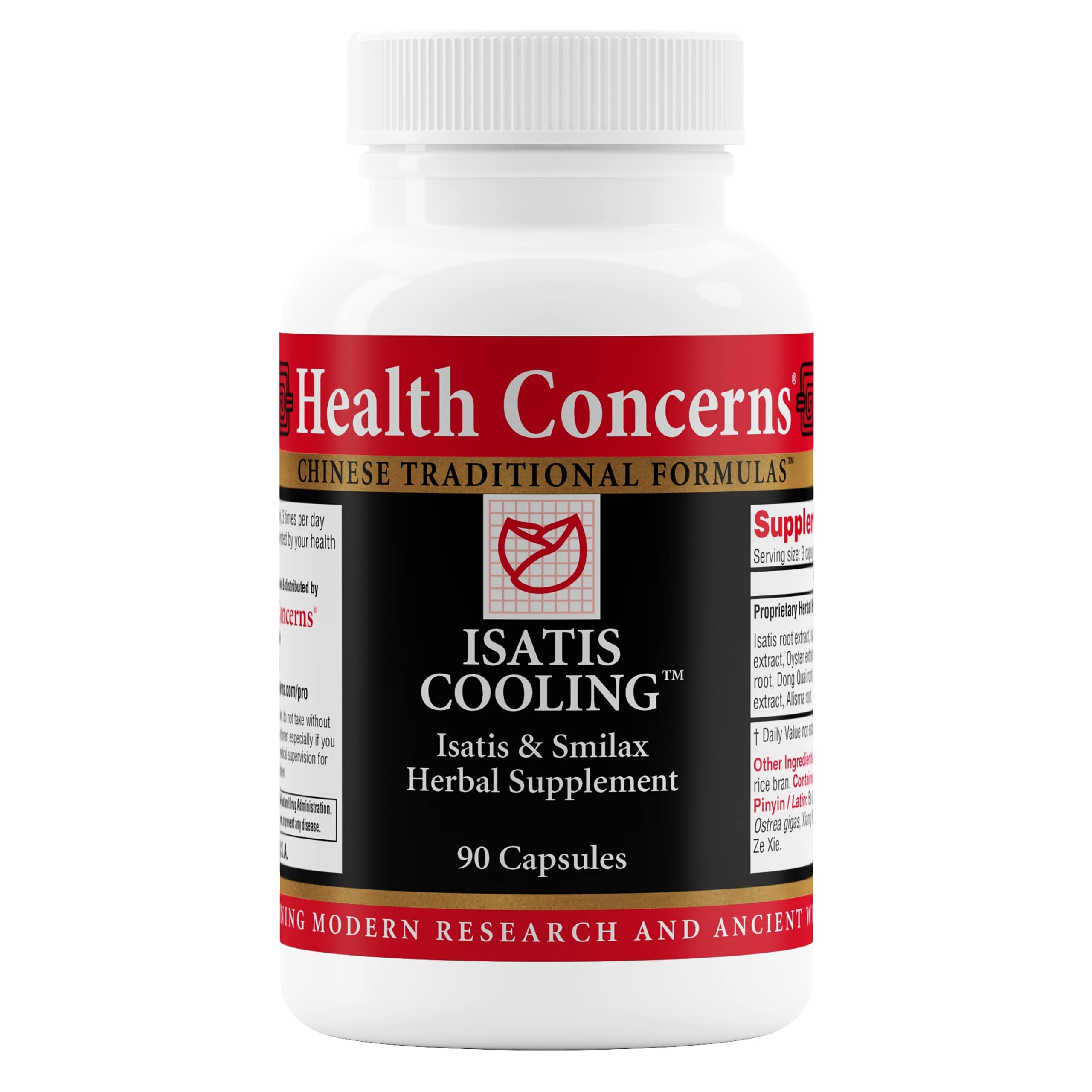 Health Concerns Isatis Cooling – Immune & Inflammation Support – Gut Health, Intestinal Relief, Urinary Tract Cleanse, Heat Clearing & Detox – Chinese Herbal Supplement for Men & Women – 90 Capsules Health ConcernsAu supplements