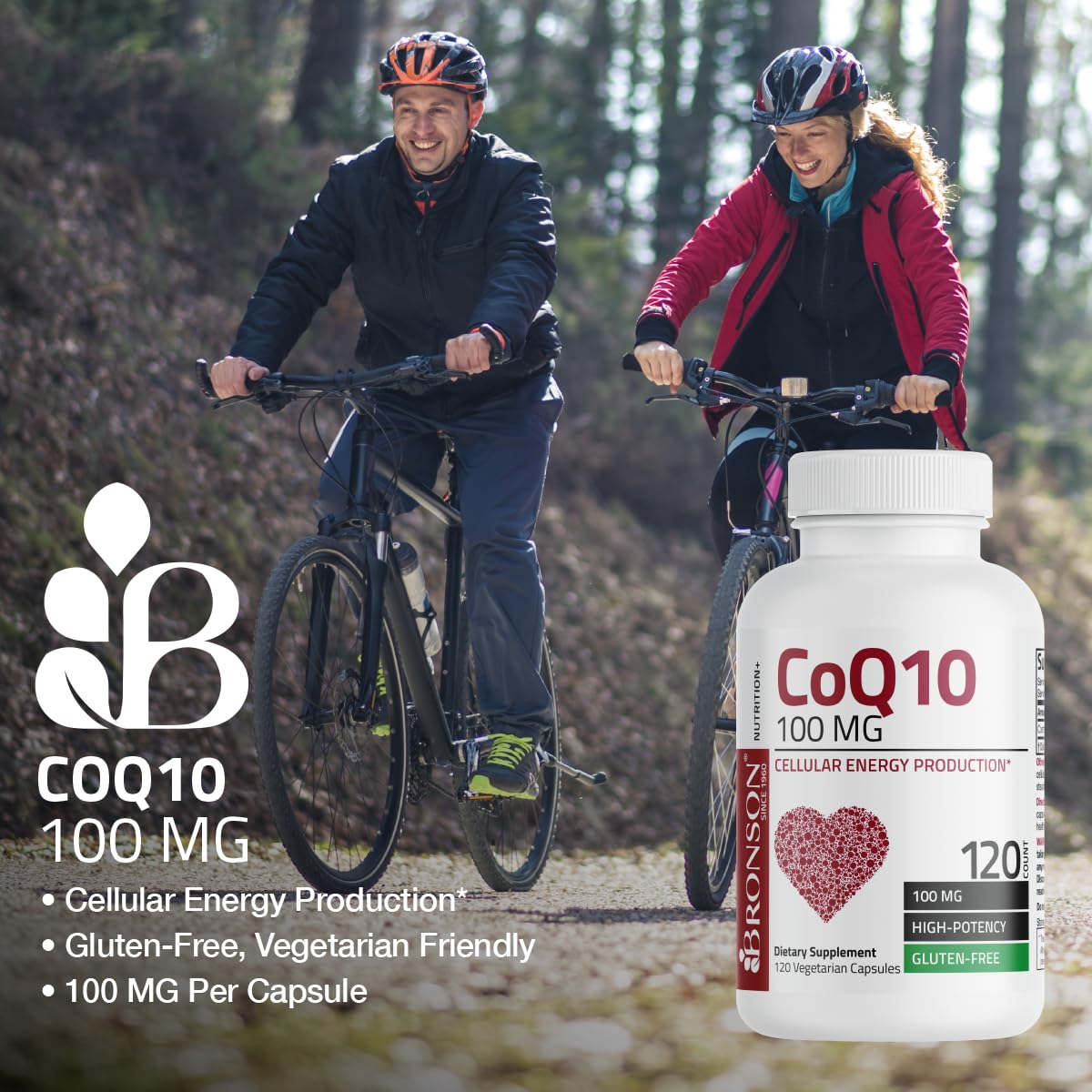 Bronson CoQ10 100 MG High Potency Cellular Energy Production, 120 Vegetarian Capsules BronsonUS supplements