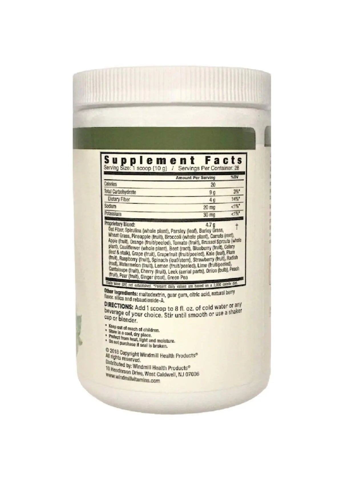 Nutrition Works Greens Powder Greens & Superfoods - Berry Flavor - 9.88 Oz (20 Servings) Nutrition Worksnz supplements