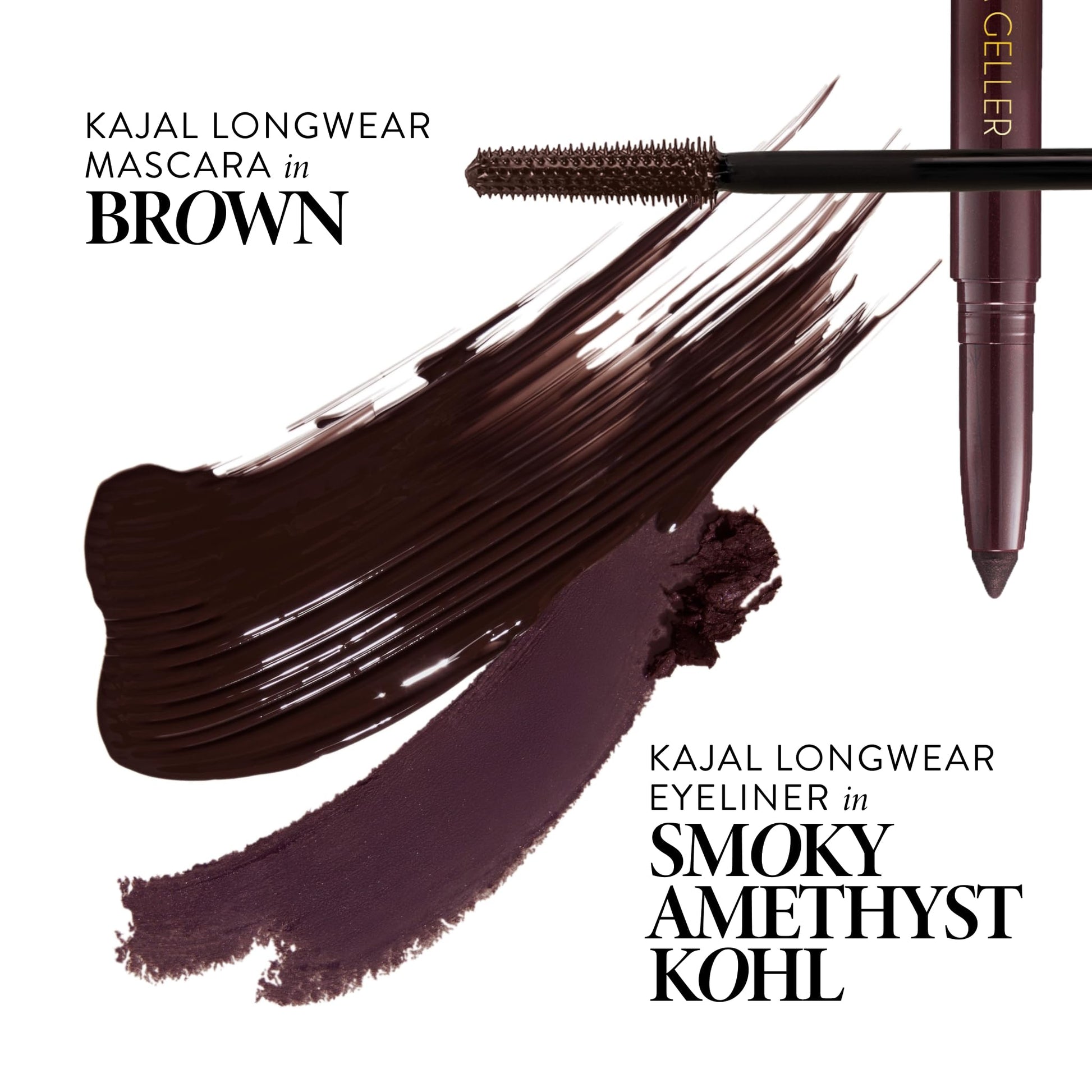 LAURA GELLER NEW YORK Kajal Longwear Mascara, Brown - Lengthening, Defining, Curling, Buildable Formula Eye Makeup - Natural Look for Everyday LAURA GELLER NEW YORKAu supplements