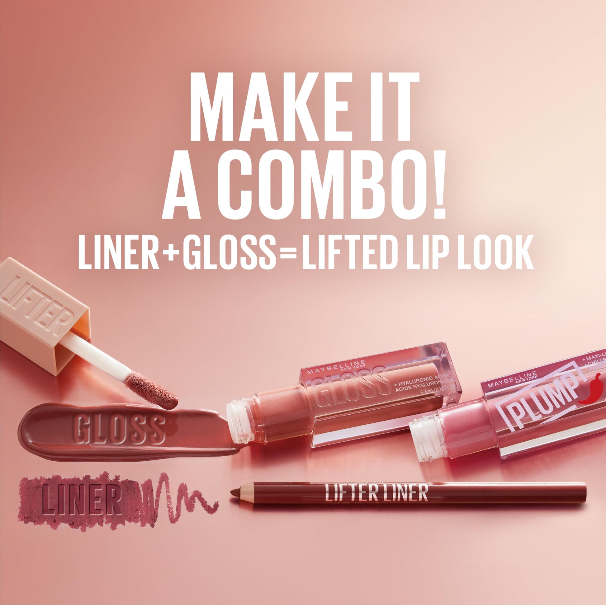 Maybelline Lifter Gloss, Hydrating Lip Gloss with Hyaluronic Acid, High Shine for Plumper Looking Lips, Opal, Pink Neutral, 0.18 Ounce MAYBELLINEAu supplements