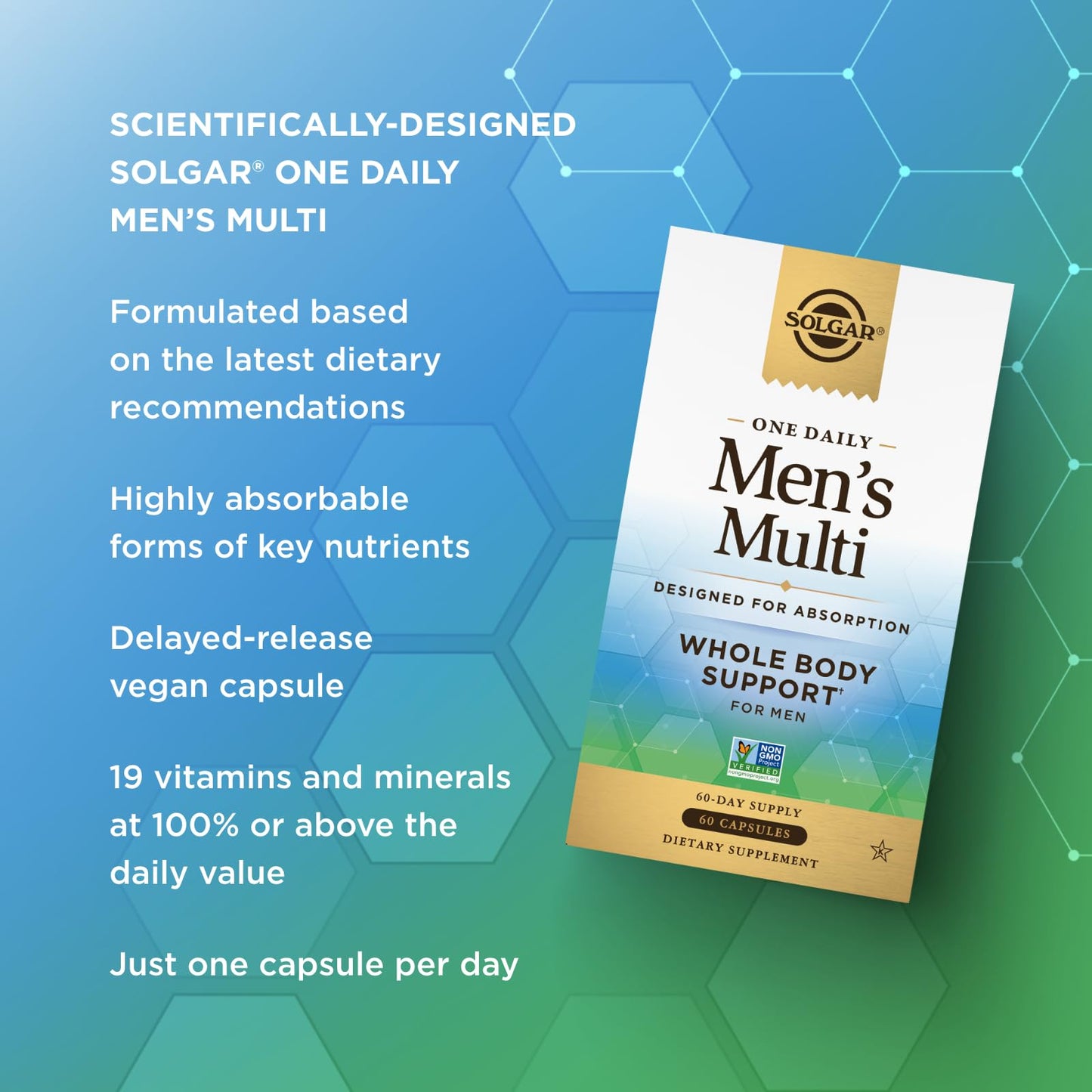 SOLGAR One a Day Women & Mens Bundle:Daily Women's Multi Whole Body Support, 60 Servings + Daily Men's Multivitamin Whole Body Support Supplement, 60 Servings SOLGARUS supplements