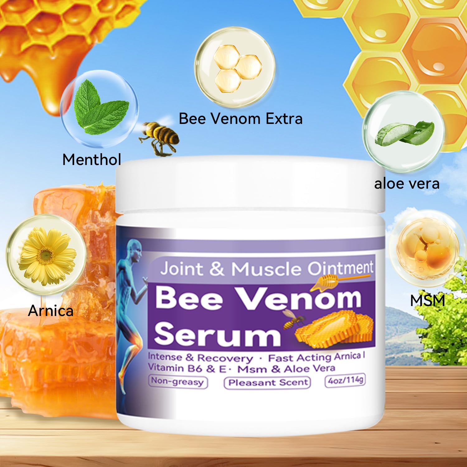 Cedonivor Bee Venom Joint Cream, Joint & Muscle Soothing, Bee Venom Cream for Back, Knee, Hands, Neck, Feet CedonivorAu supplements