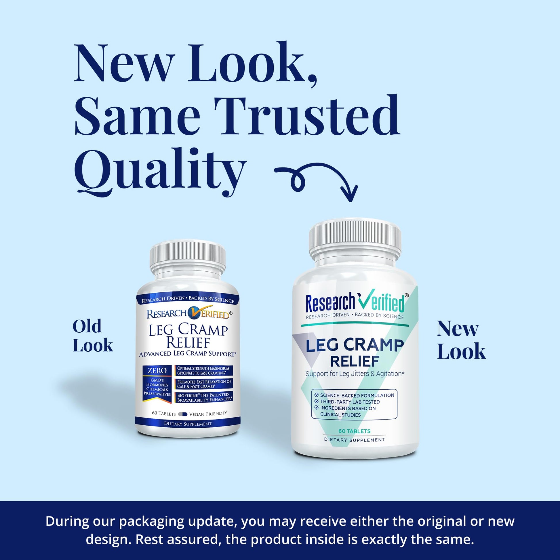 Research Verified Leg Cramps - Magnesium, B Vitamins, Ginger, Chamomile, BioPerine - Circulation Support - Vegan - 1 Month Supply Research VerifiedAu supplements