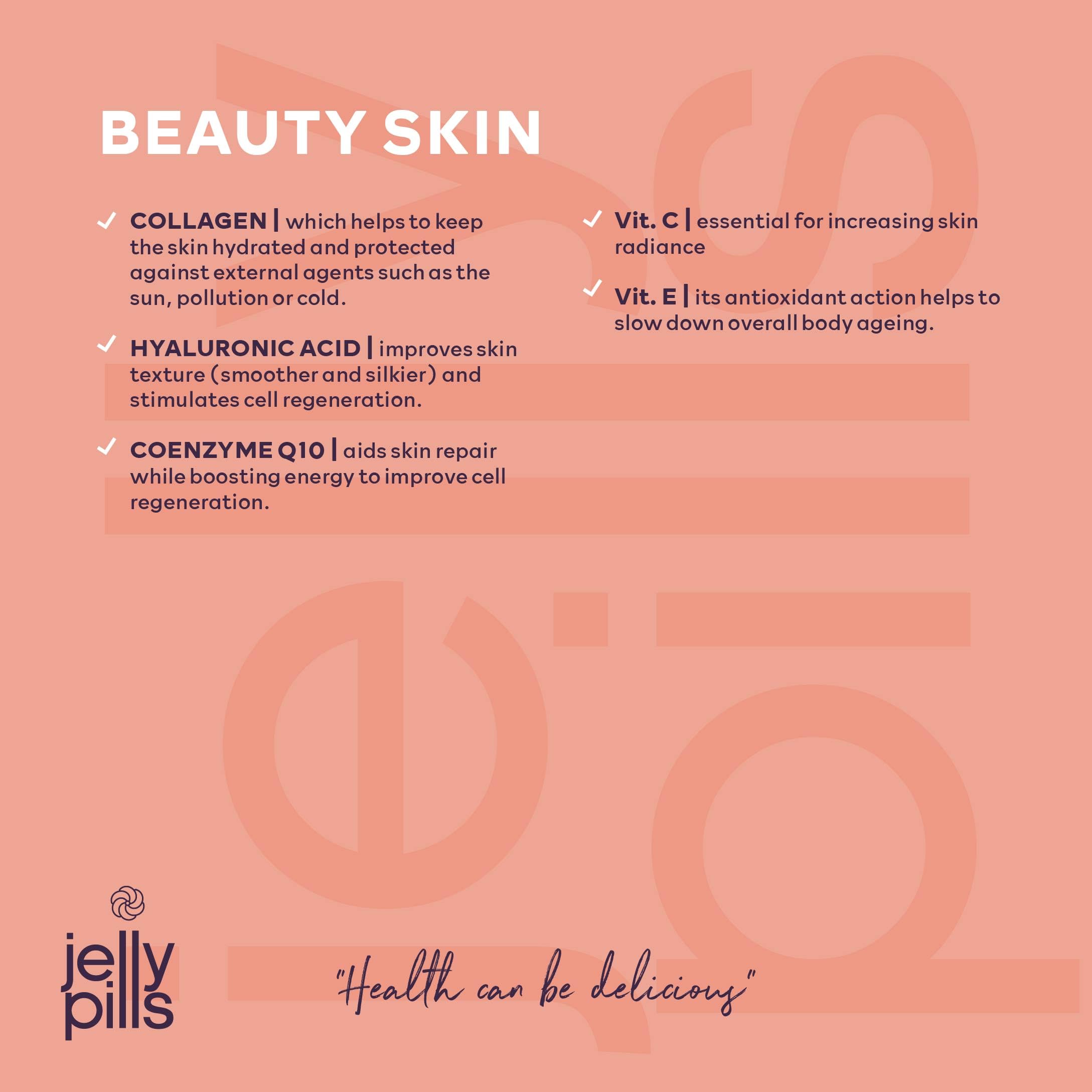 Jelly Pills® Hydrolyzed Collagen Gummies with Hyaluronic Acid and Coenzyme Q10 Jelly PillsAu supplements