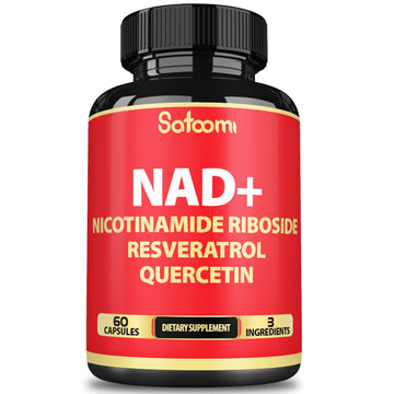 Satoomi NAD Supplement with Nicotinamide Riboside NR, Resveratrol, Quercetin - 60 Count - 30 Days SatoomiAu supplements