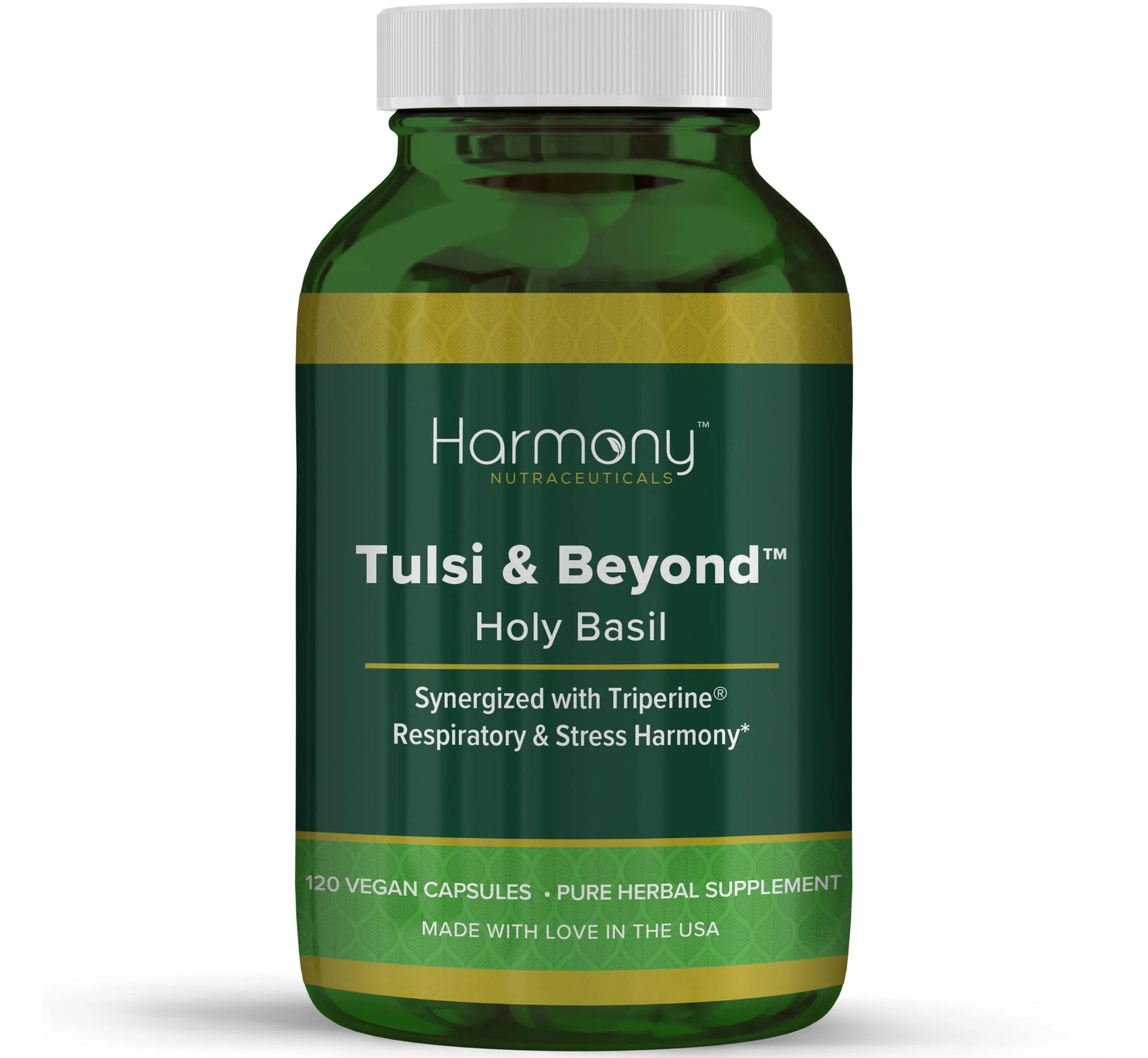 Tulsi - Holy Basil Supplement - Highest Potency, Maximum bio-availabilty, Made with Organic Herbs (Vegetarian Capsules, 120 Count) Harmony NutraceuticalsAu supplements