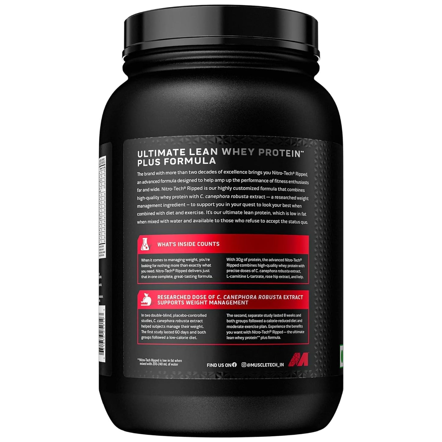 Protein Powder for Weight Loss |MuscleTech Nitro-Tech Ripped |Whey Protein Powder MuscleTechUS supplements