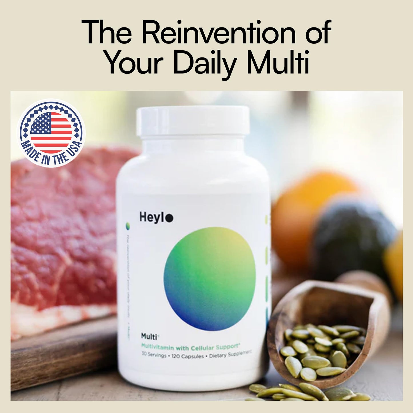Heylo Multi+ Advanced Multivitamin Supplement – Boosts Energy, Enhances Immune Support, Provides Antioxidant Protection, Promotes Detoxification Heylo HealthUS supplements