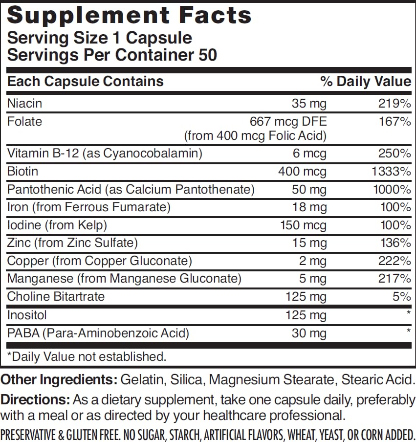 Nature's Blend Vitamins For Hair Capsules 50 Ct Nature's BlendAu supplements