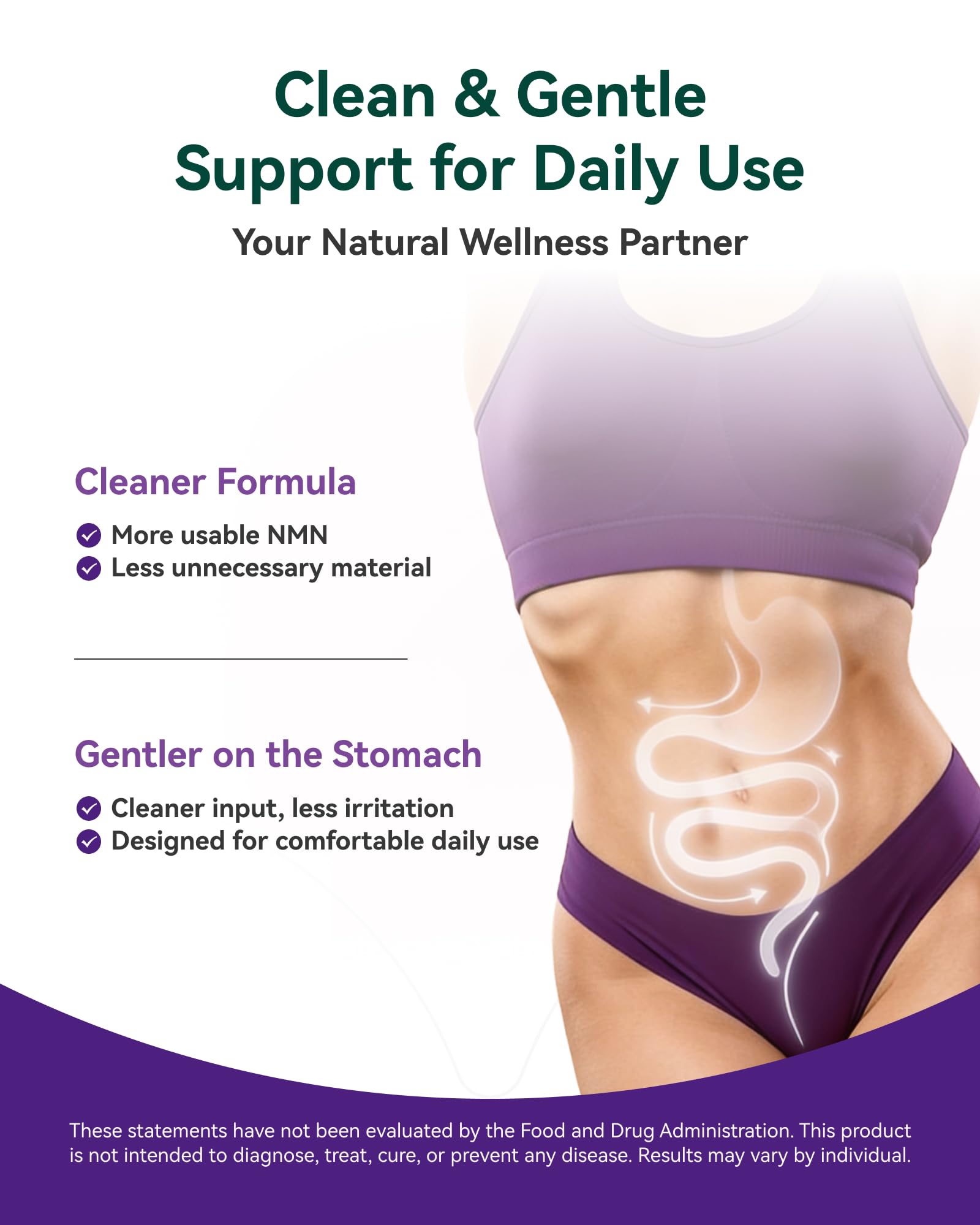 Inner Brightness NMN Supplement 500mg, 99.9% High Purity, Supports NAD+ Levels & Cellular Energy, 5-in-1 Formula with Resveratrol & Astaxanthin, Non-GMO, Gluten-Free, 60 Capsules Inner BrightnessAu supplements