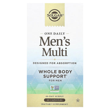 Solgar One Daily Men's Multivitamin Whole Body Support Supplement, Highly Absorbable Delayed Release One Daily Multi Vitamin Capsules for Men SolgarAu supplements