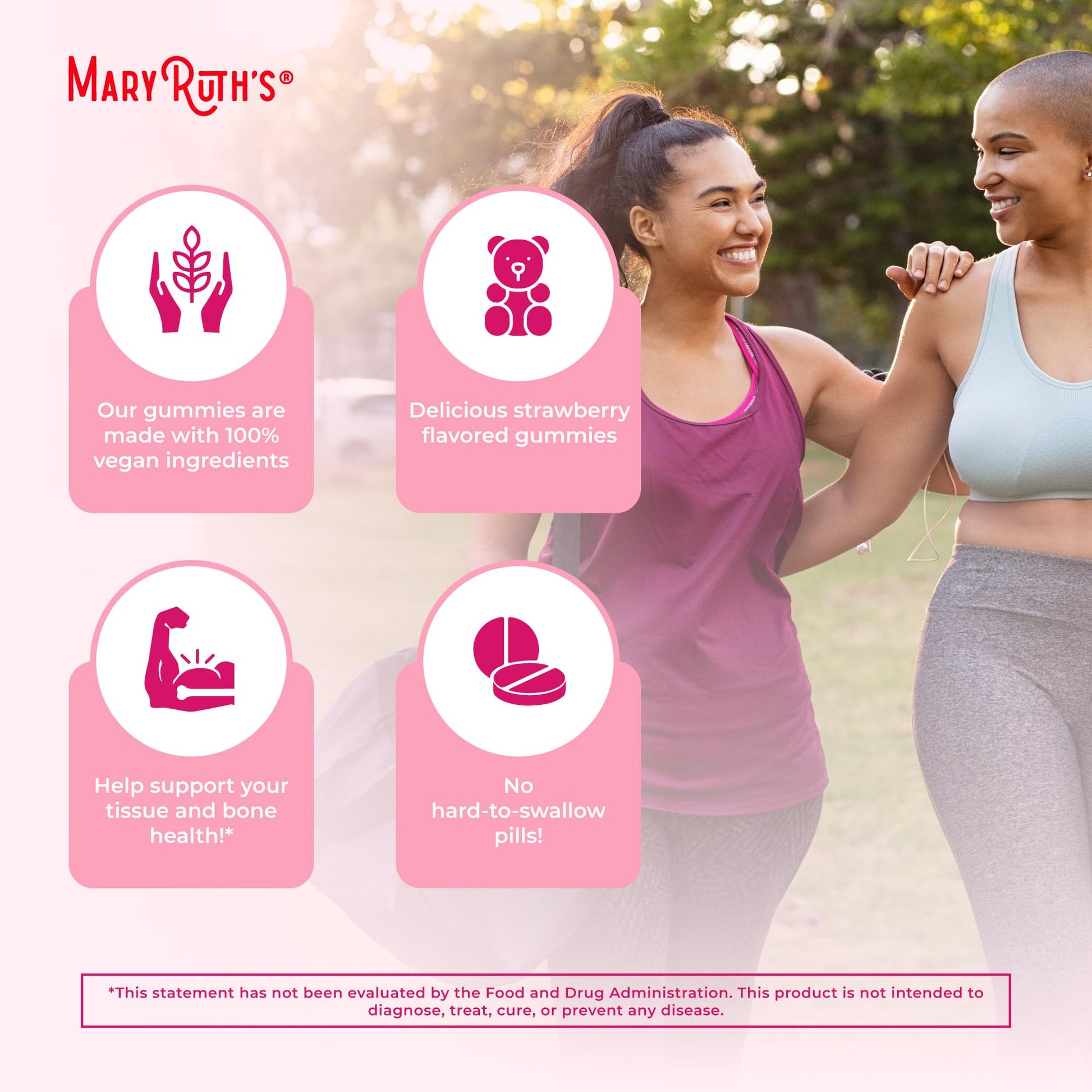 MaryRuth Organics Women's Immune Support Multivitamin Gummies | Ages 14+ | Skin Health | Gummy Vitamins for Women | Sugar-Free | Vegan | Non-GMO | 60 Count MARYRUTH'SUS supplements