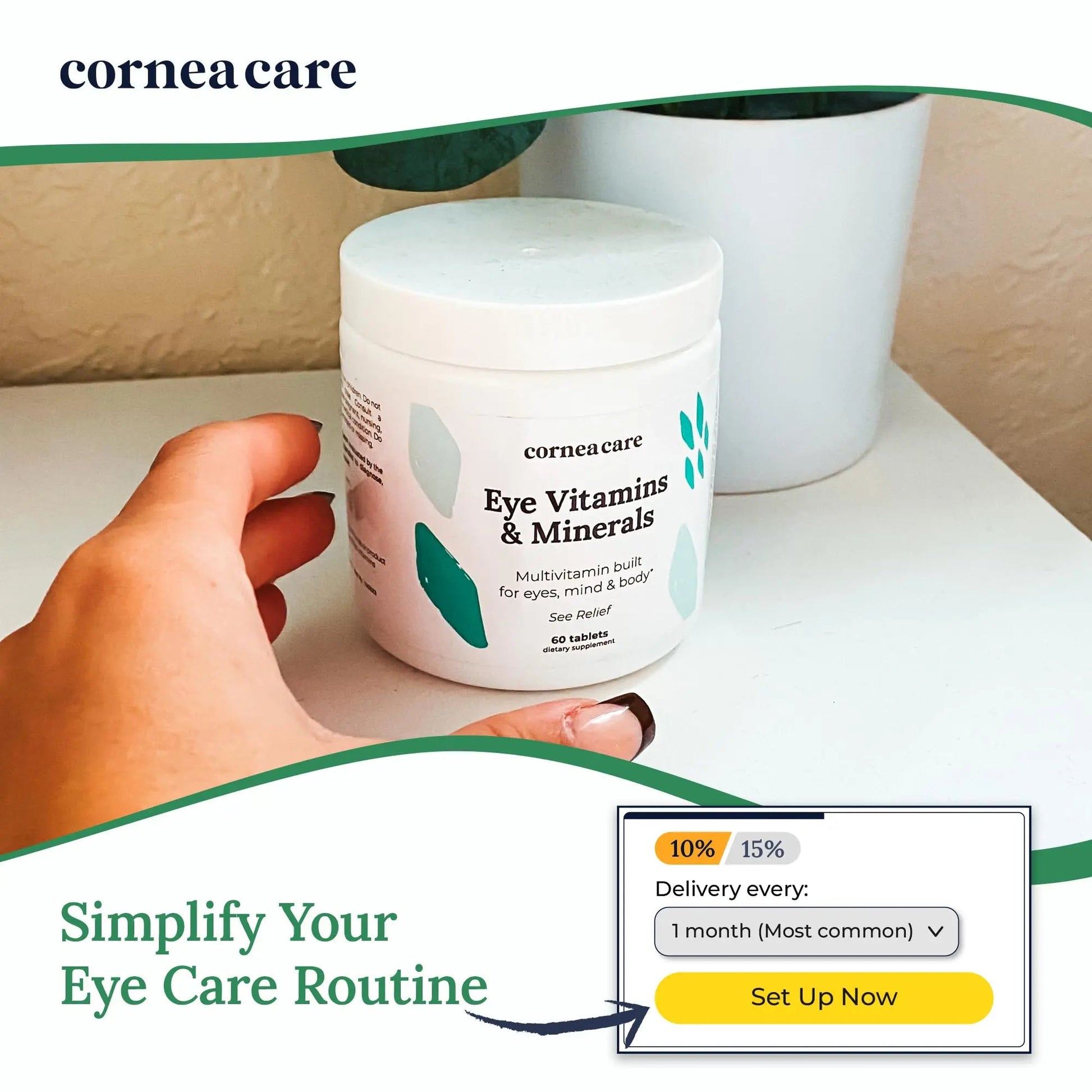 CorneaCare Vitamins and Minerals | Multivitamin for Vision & Health | Dry Eye Supplements | 60 Tablets CorneaCareAu supplements