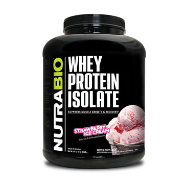 NutraBio Whey Protein Isolate Supplement – 25g of Protein Per Scoop with Complete NutraBioUS supplements