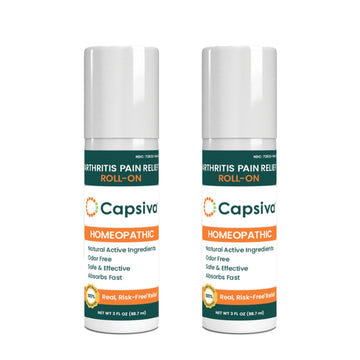Capsiva Pain Relieving Gel, Absorbs Fast, Odor-Free, Safe for Prescription, No Known Side Effects (Gel Roll-On, 2 Pack, 3 Oz Each) CapsivaAu supplements